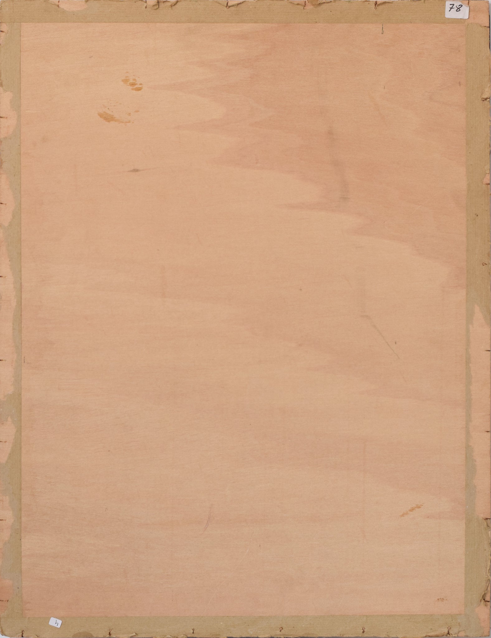 A painting of a woman sitting on a rock with a child.