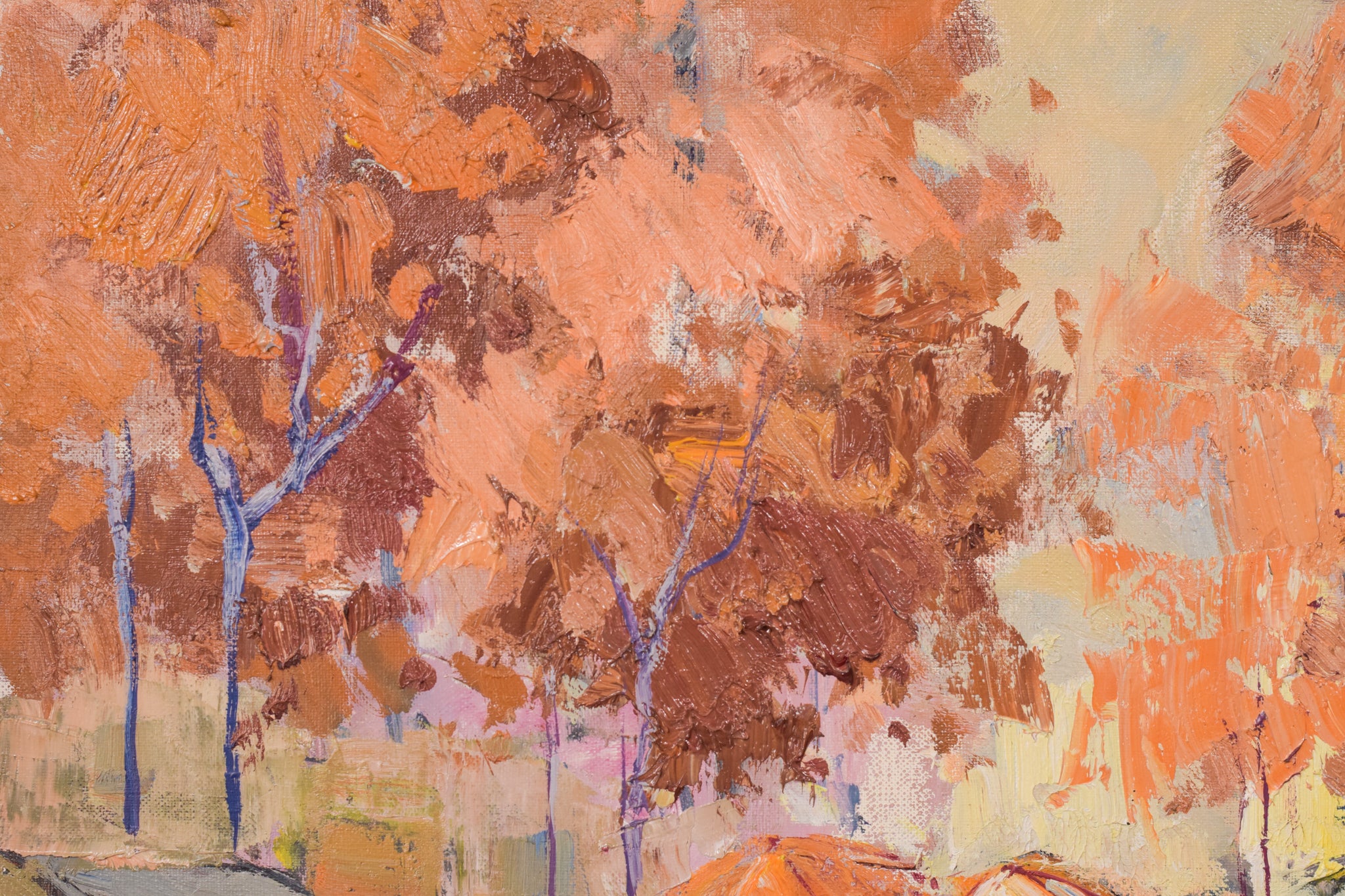 Artwork by Unknown, Autumn Market Scene, Made of Oil on canvas 