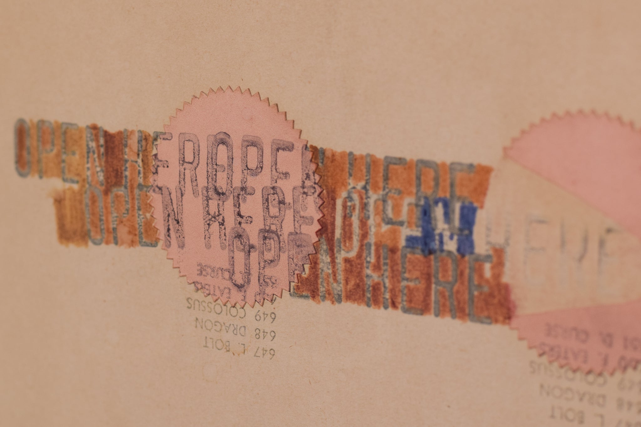 A piece of paper with a drawing of a city on it.