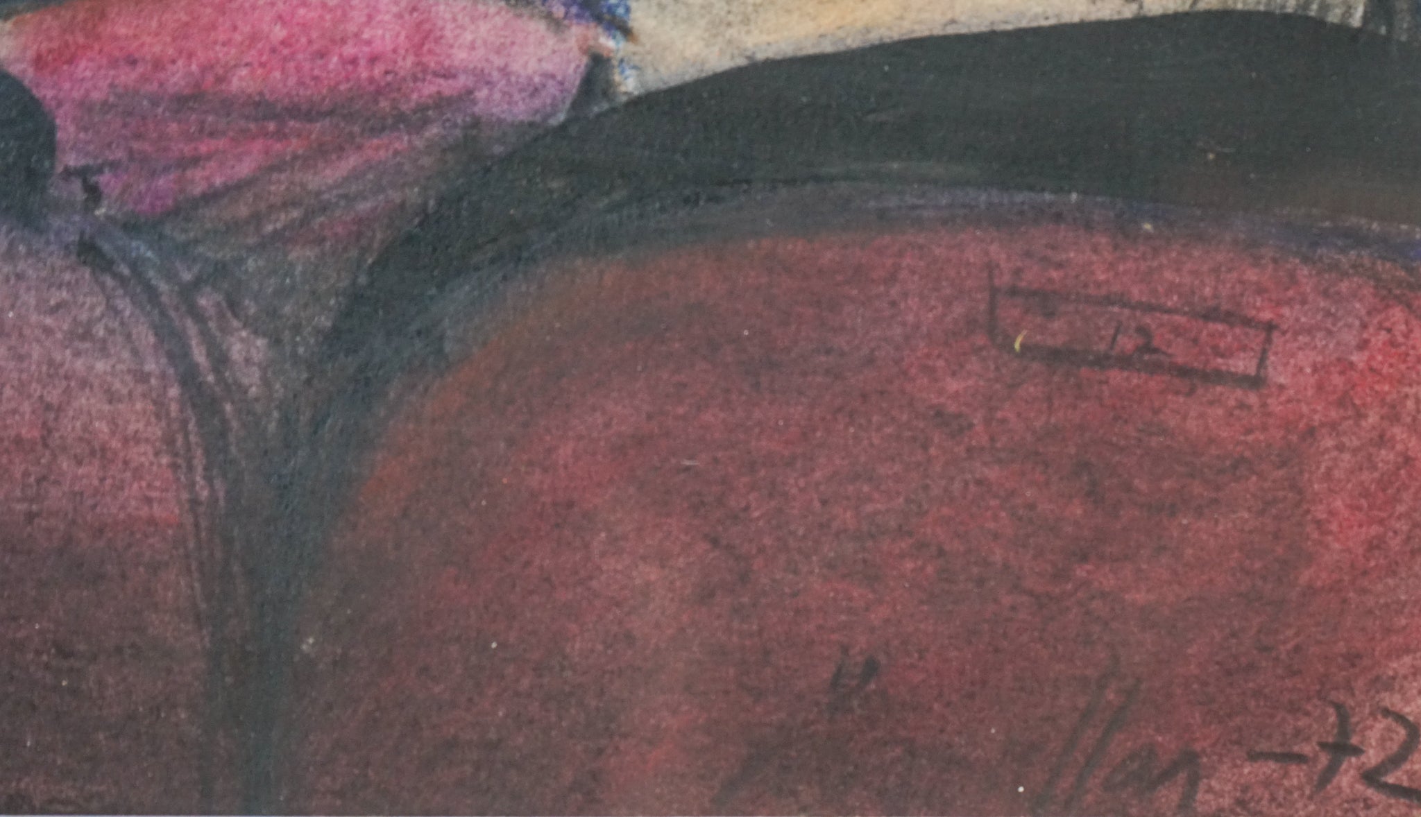 Artwork by Unknown, Cartoon theatre scene, Made of Pastel 