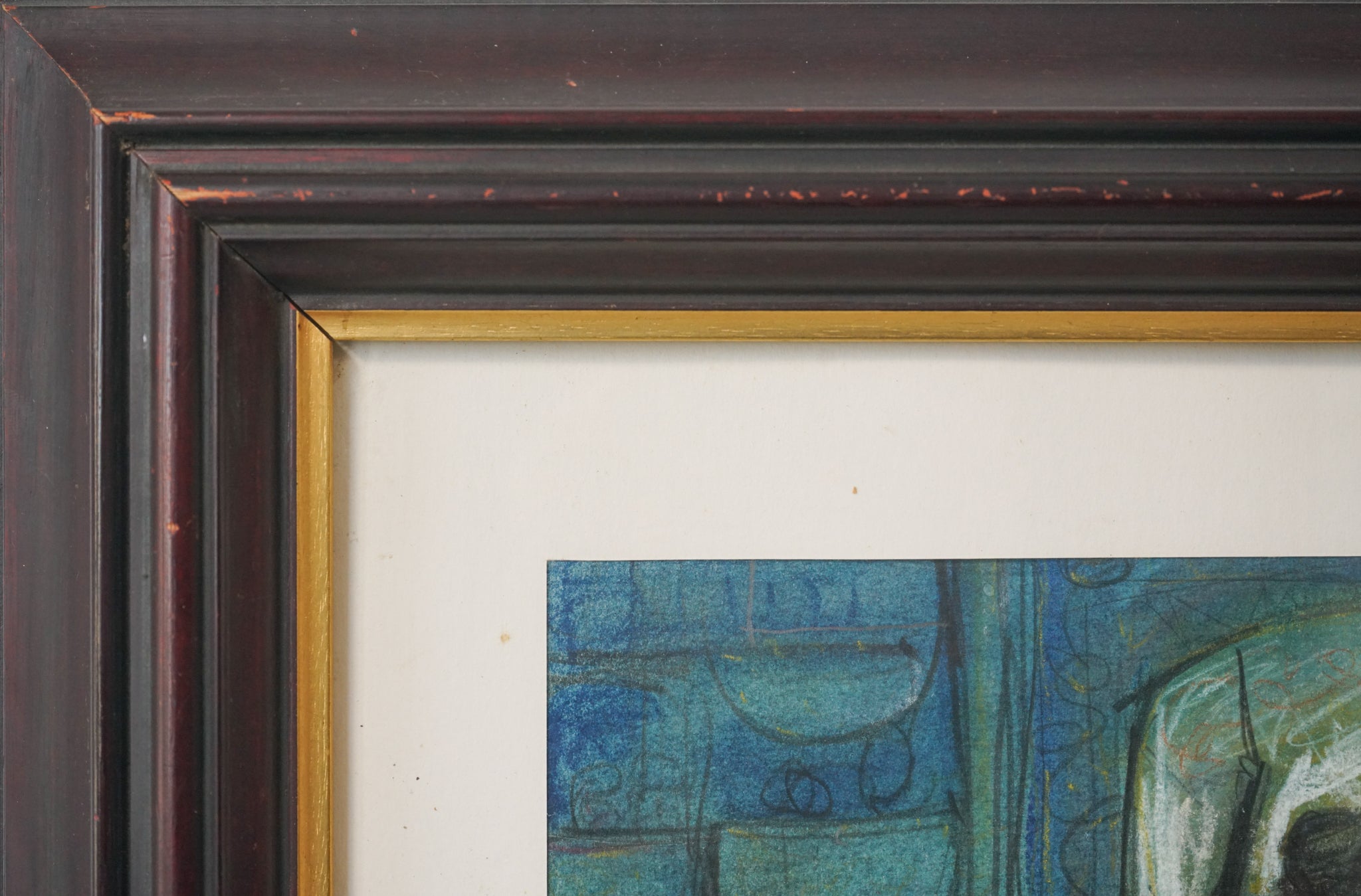 Artwork by Unknown, Cartoon theatre scene, Made of Pastel 