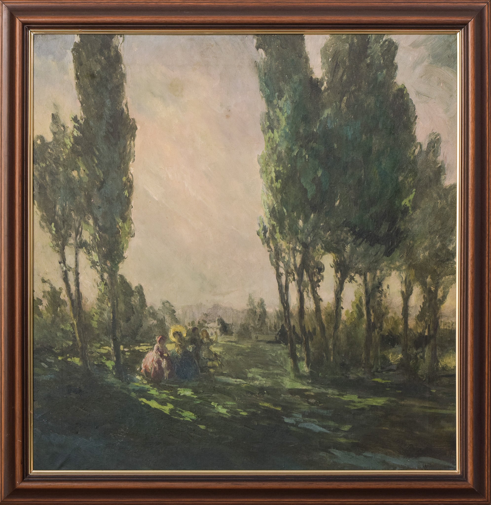 Artwork by Unknown, Classical Ladies in a Landscape , Made of Oil on canvas 