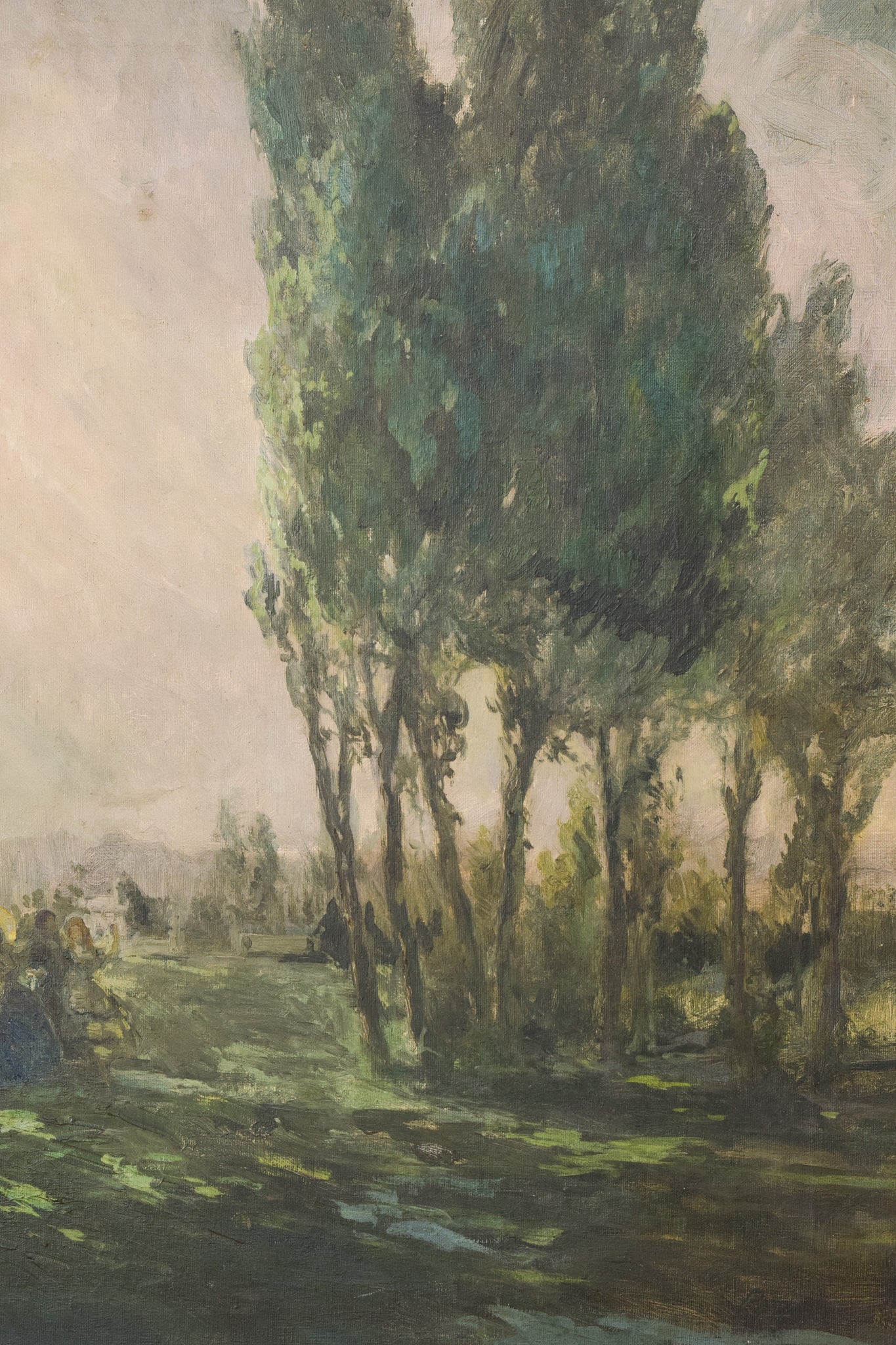 Artwork by Unknown, Classical Ladies in a Landscape , Made of Oil on canvas 
