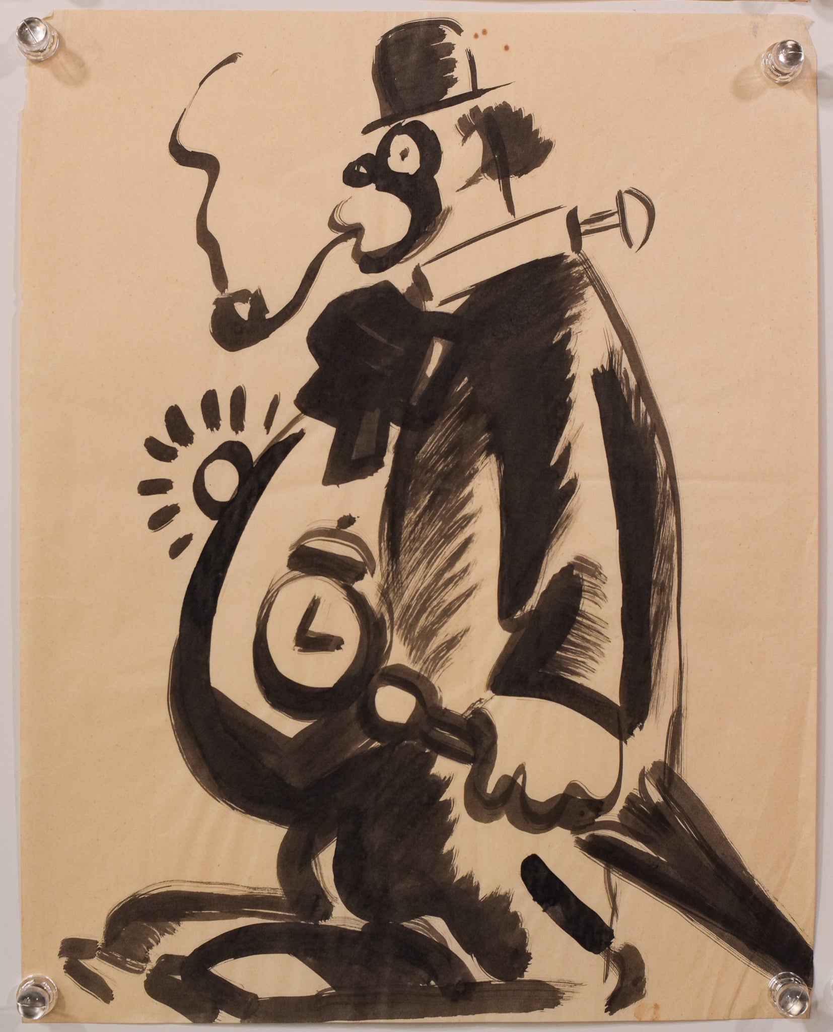 Artwork by Unknown, Collection of 12 - Pen and Ink Cartoons, Made of Pen and ink 