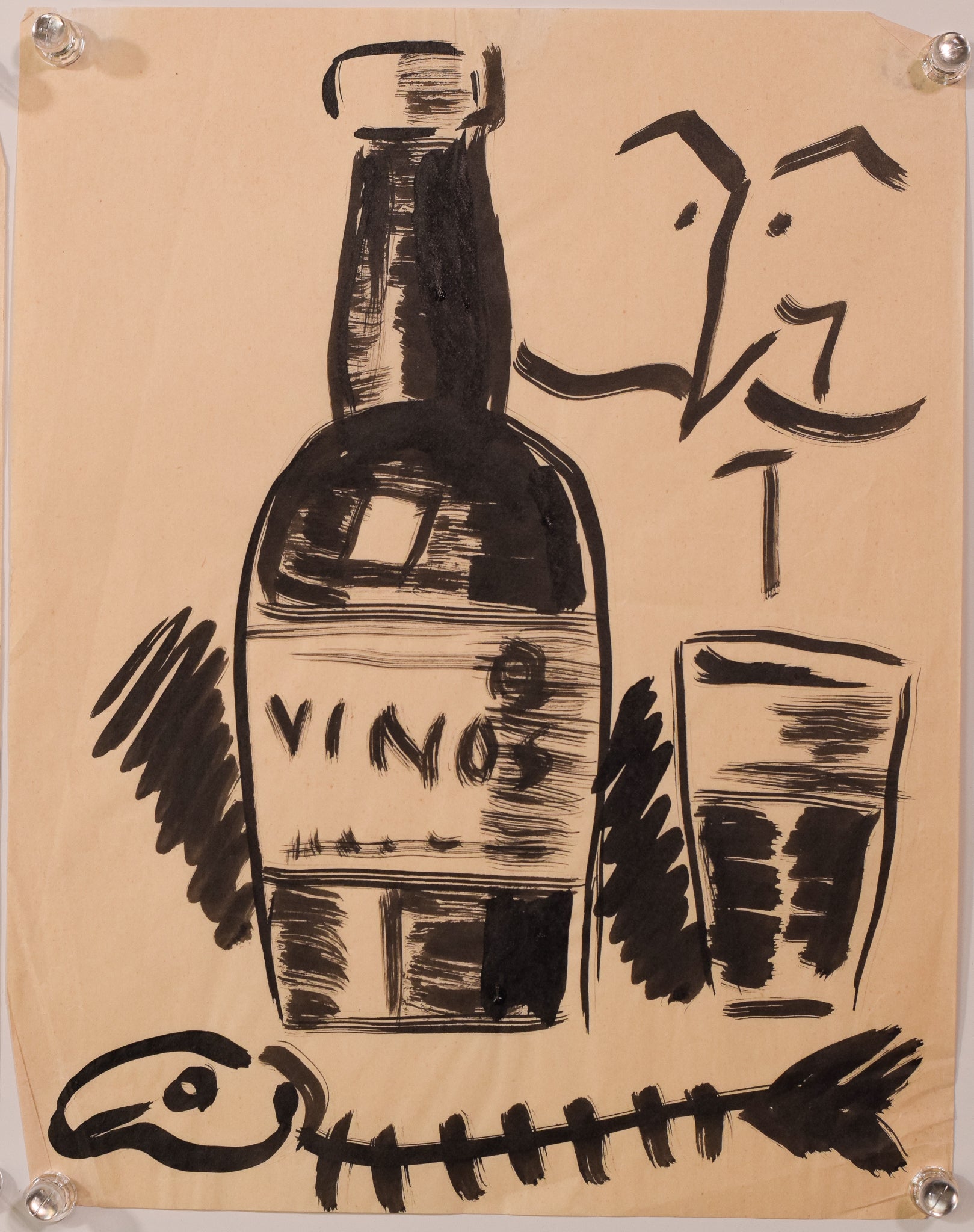Artwork by Unknown, Collection of 12 - Pen and Ink Cartoons, Made of Pen and ink 