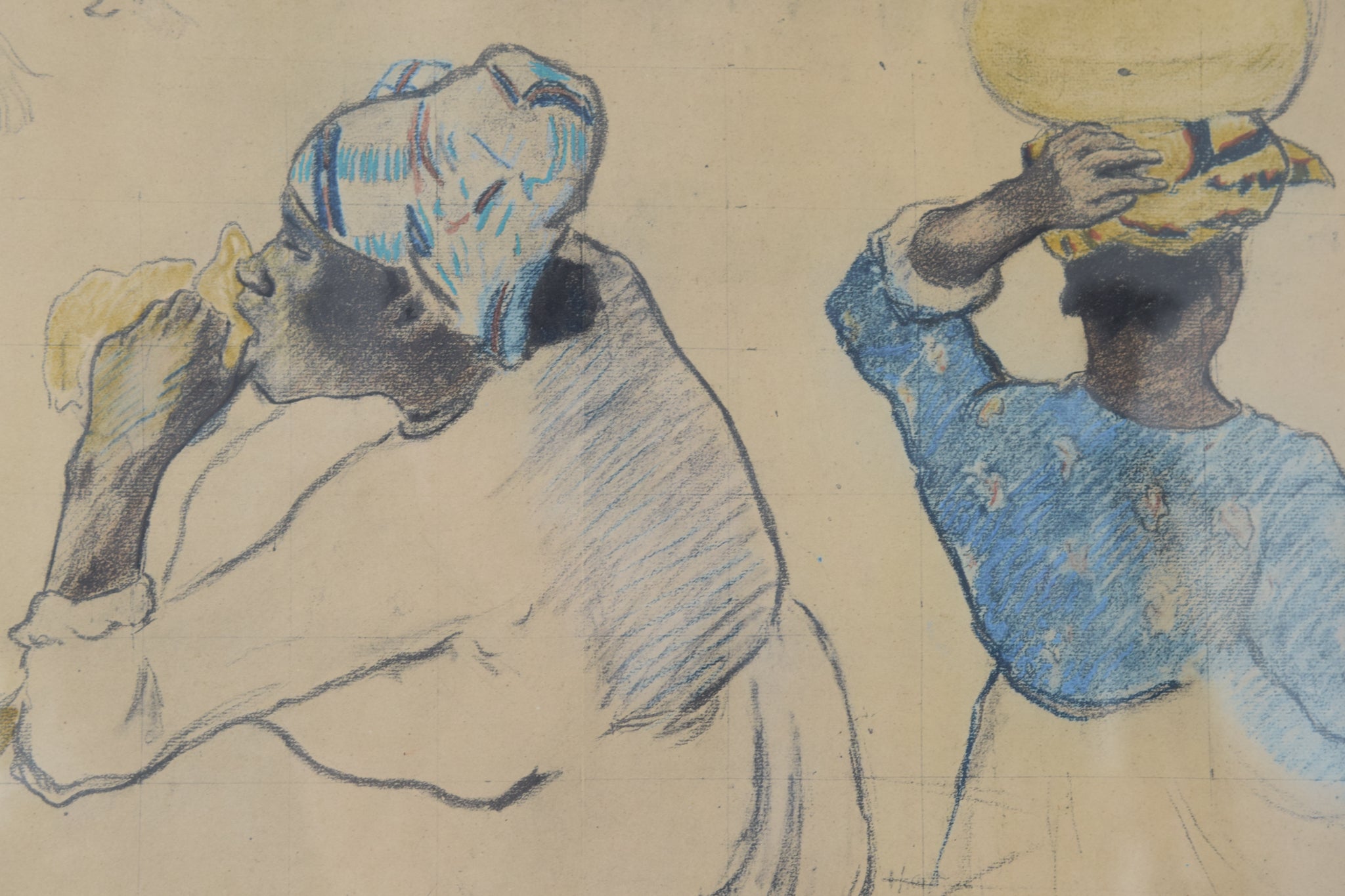 Artwork by Unknown, Collotype Print of Paul Gauguin's 'Martinican Women, 1887', Made of Lithograph 