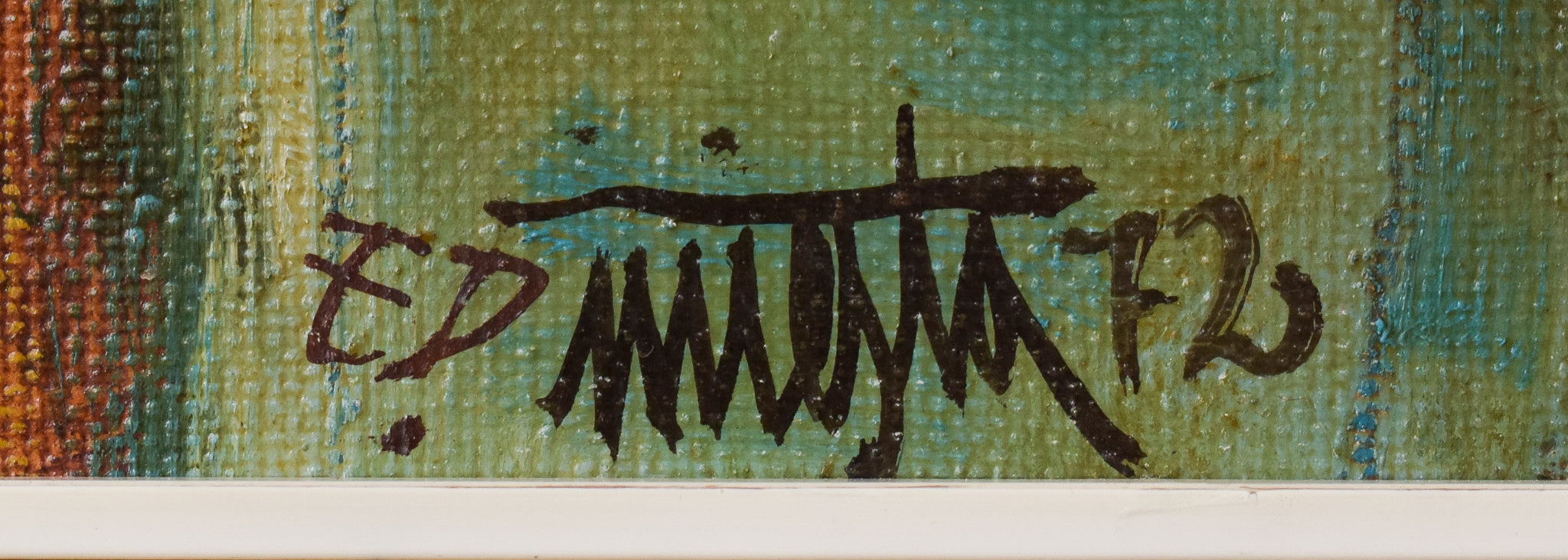 A painting of a man and woman sitting at a table.