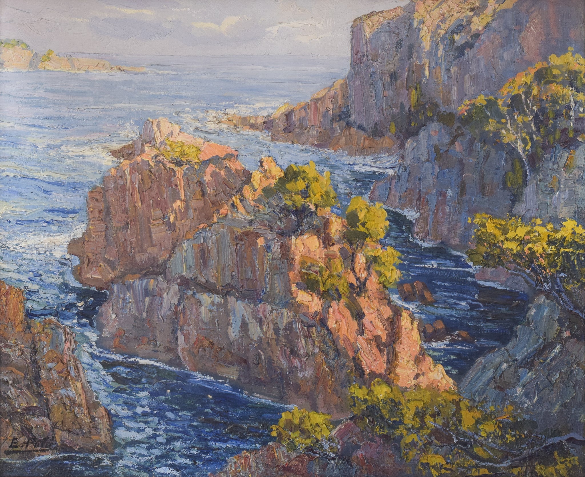 E. Palá - Impressionist Coastal Seascape by Unknown, null