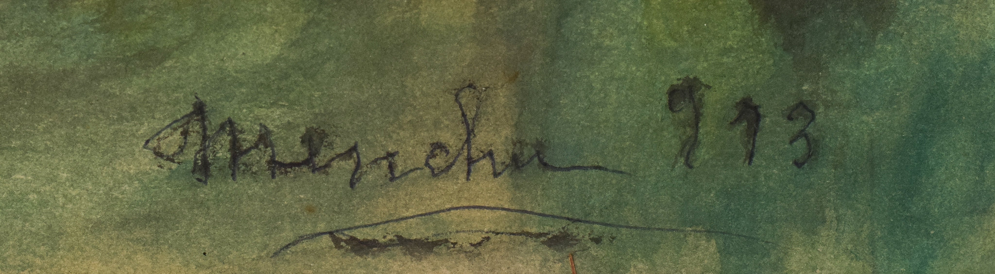 Artwork by Unknown, Evening Scene in the Style of Renoir, Made of Pastel 