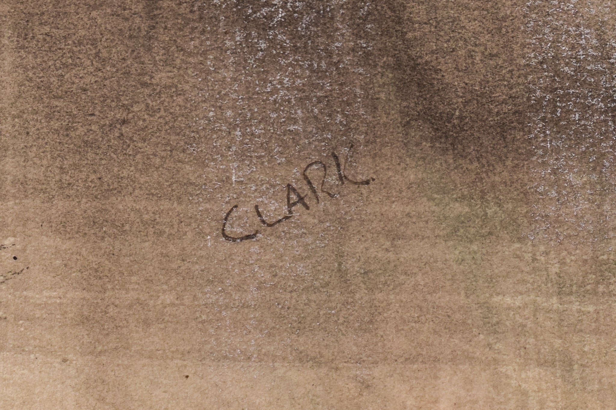 A drawing of a woman in a black dress.