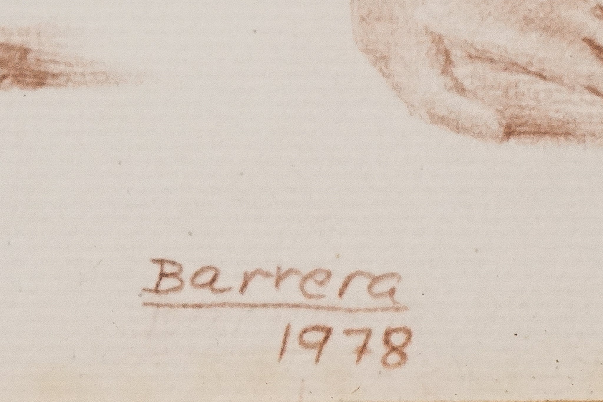 A drawing of a nude woman sitting on a chair.