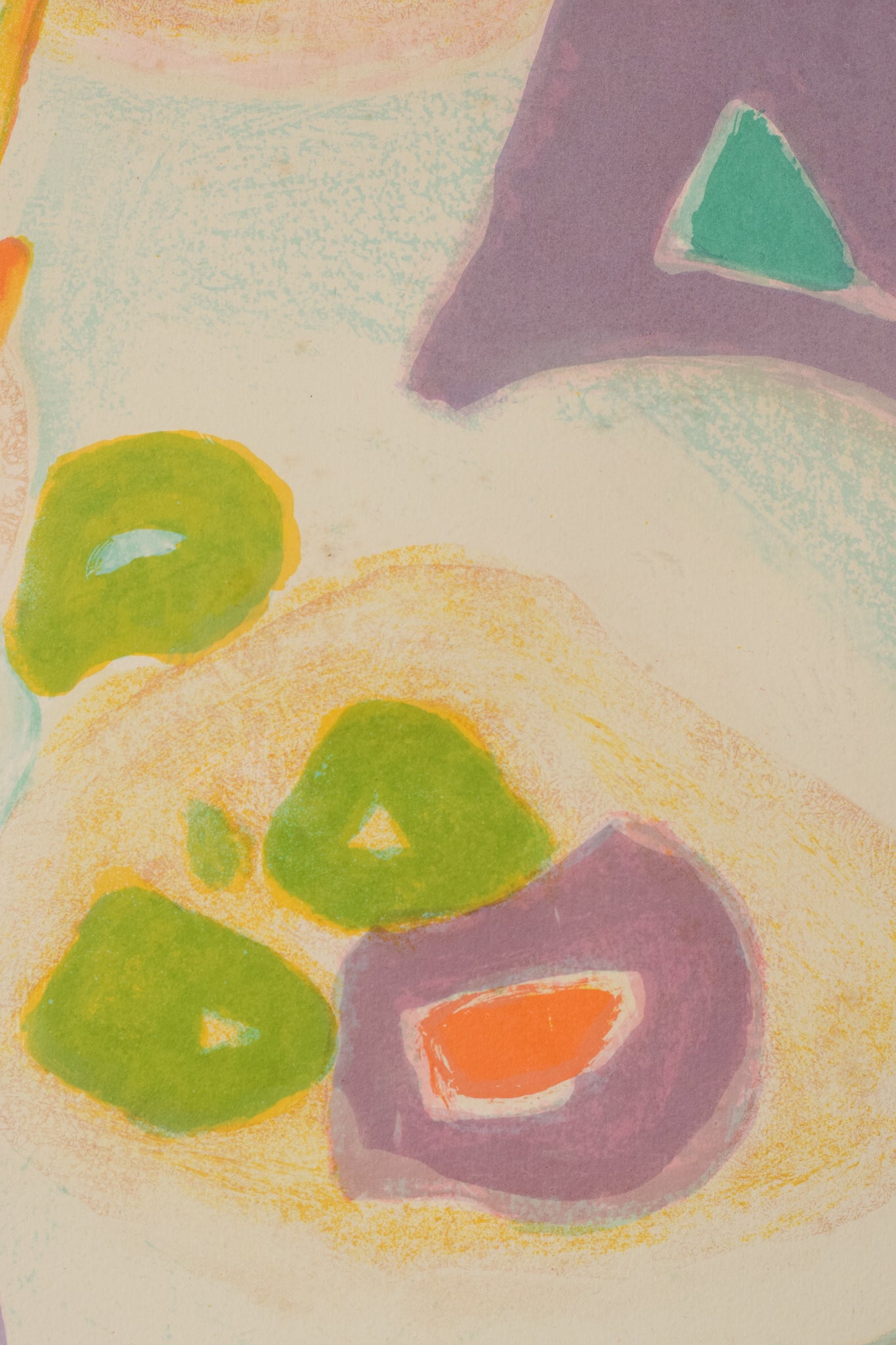 A painting of flowers in a vase on a table.