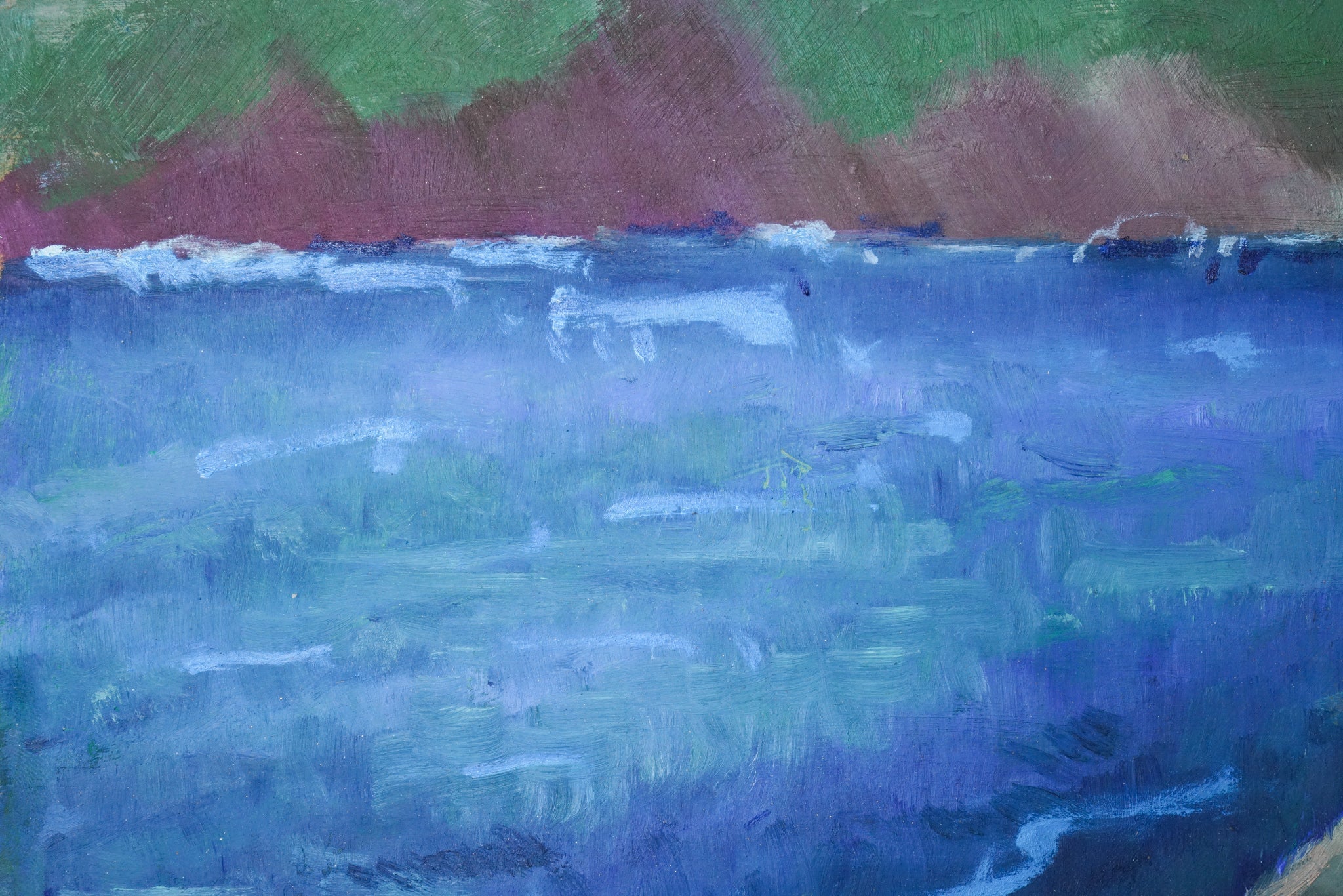 Artwork by Unknown, Fosca Bay - Costa Brava - Plein Air Study, Made of Oil on board 