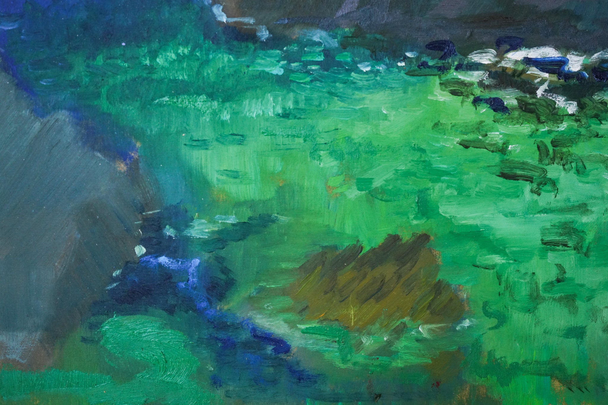 Artwork by Unknown, Fosca Bay - Costa Brava - Plein Air Study, Made of Oil on board 