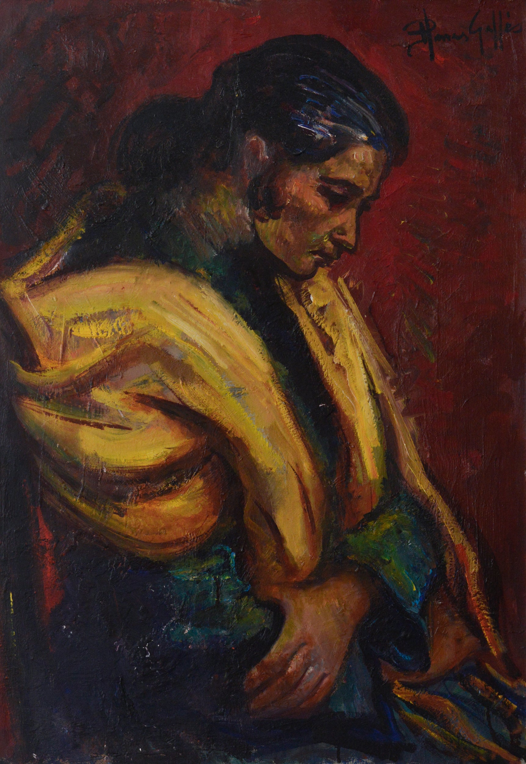 Artwork by Unknown, Gypsy Lady, Made of Oil on canvas 