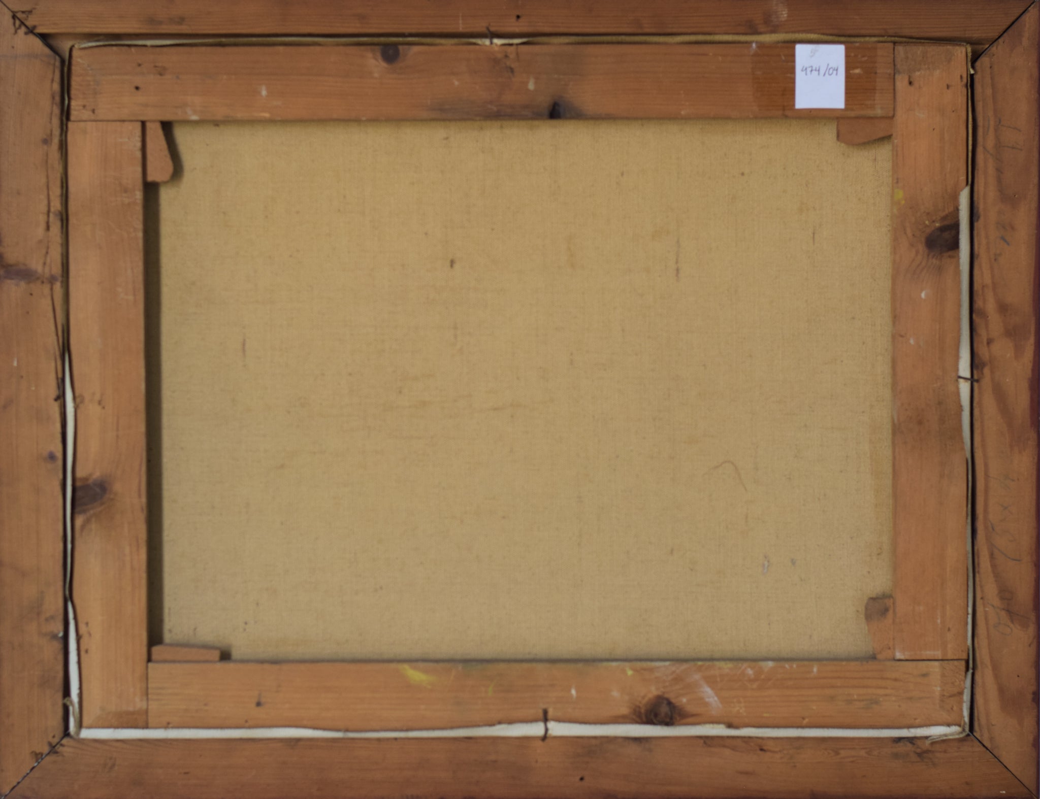 A painting of a snowy landscape with a mountain in the background.