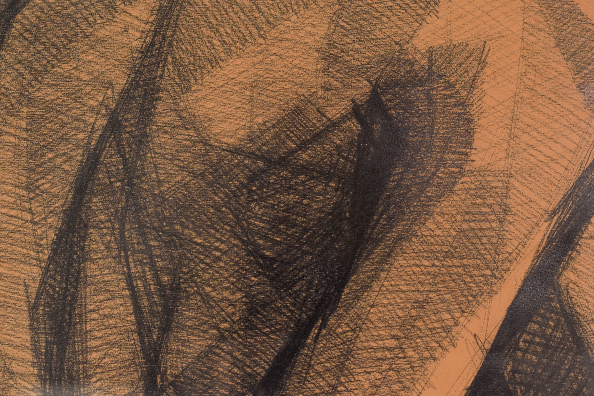 A drawing of a nude woman sitting on a chair.