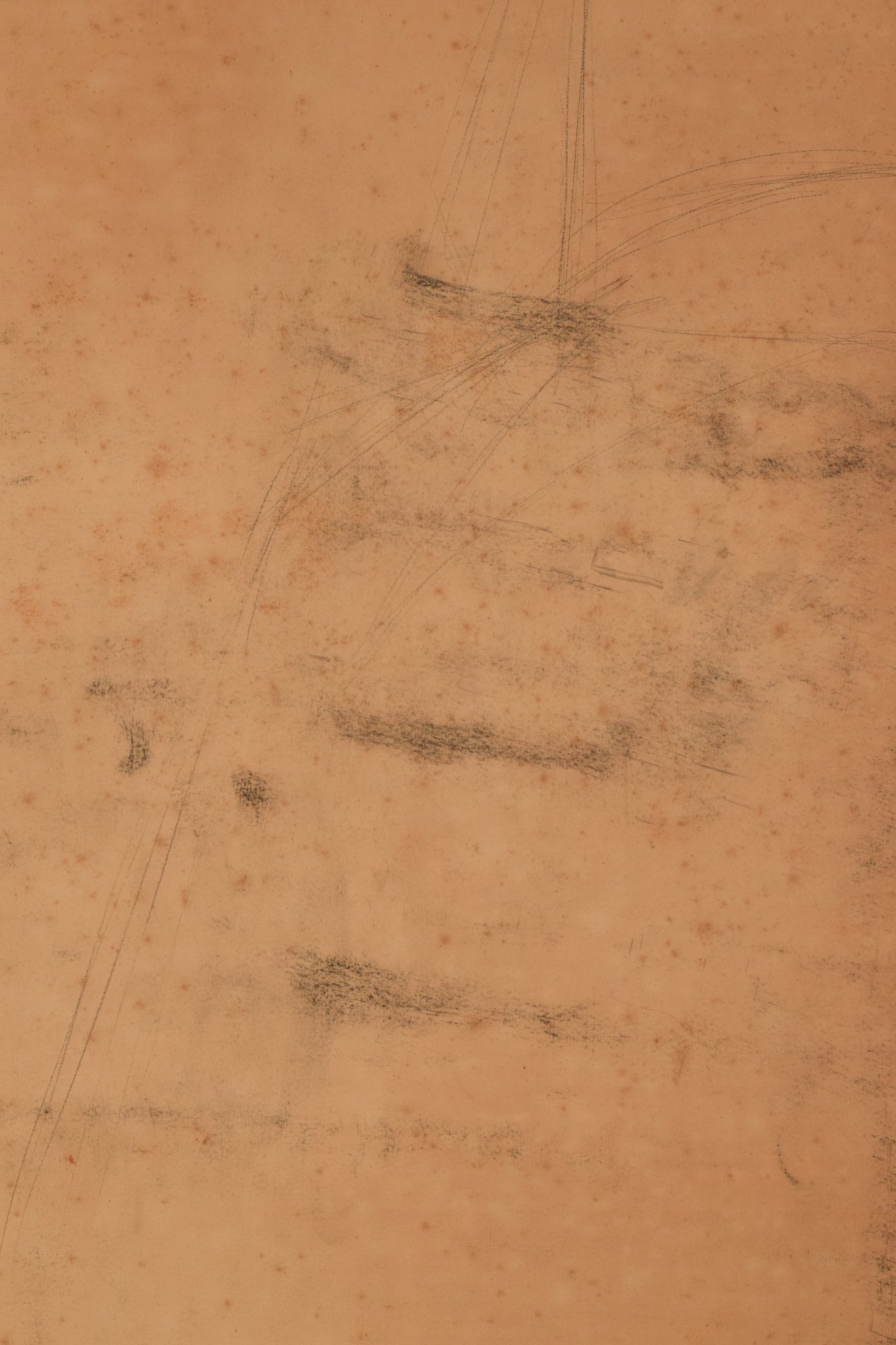 A drawing of a nude woman sitting on a chair.