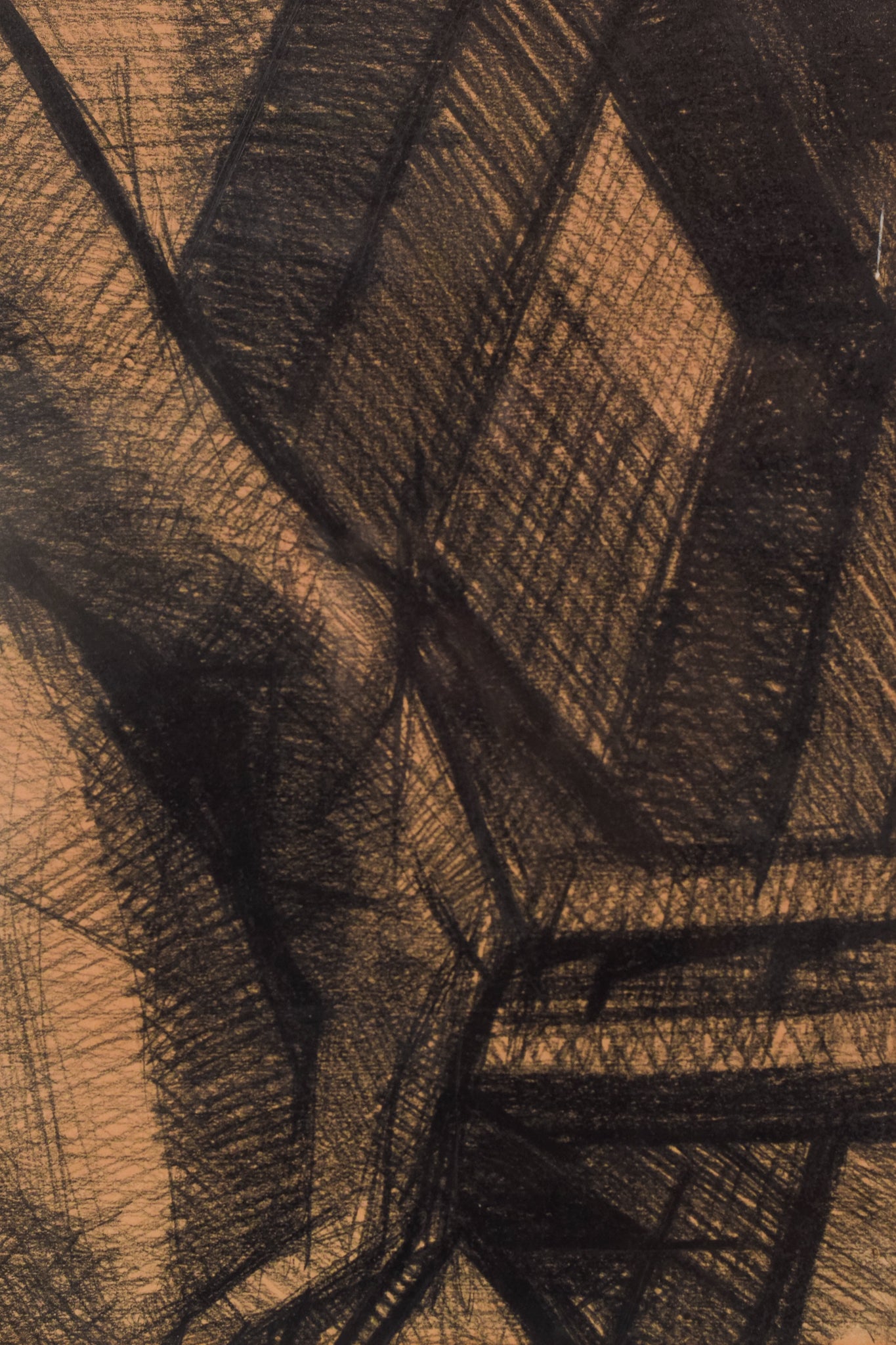 A drawing of a nude woman sitting on a chair.