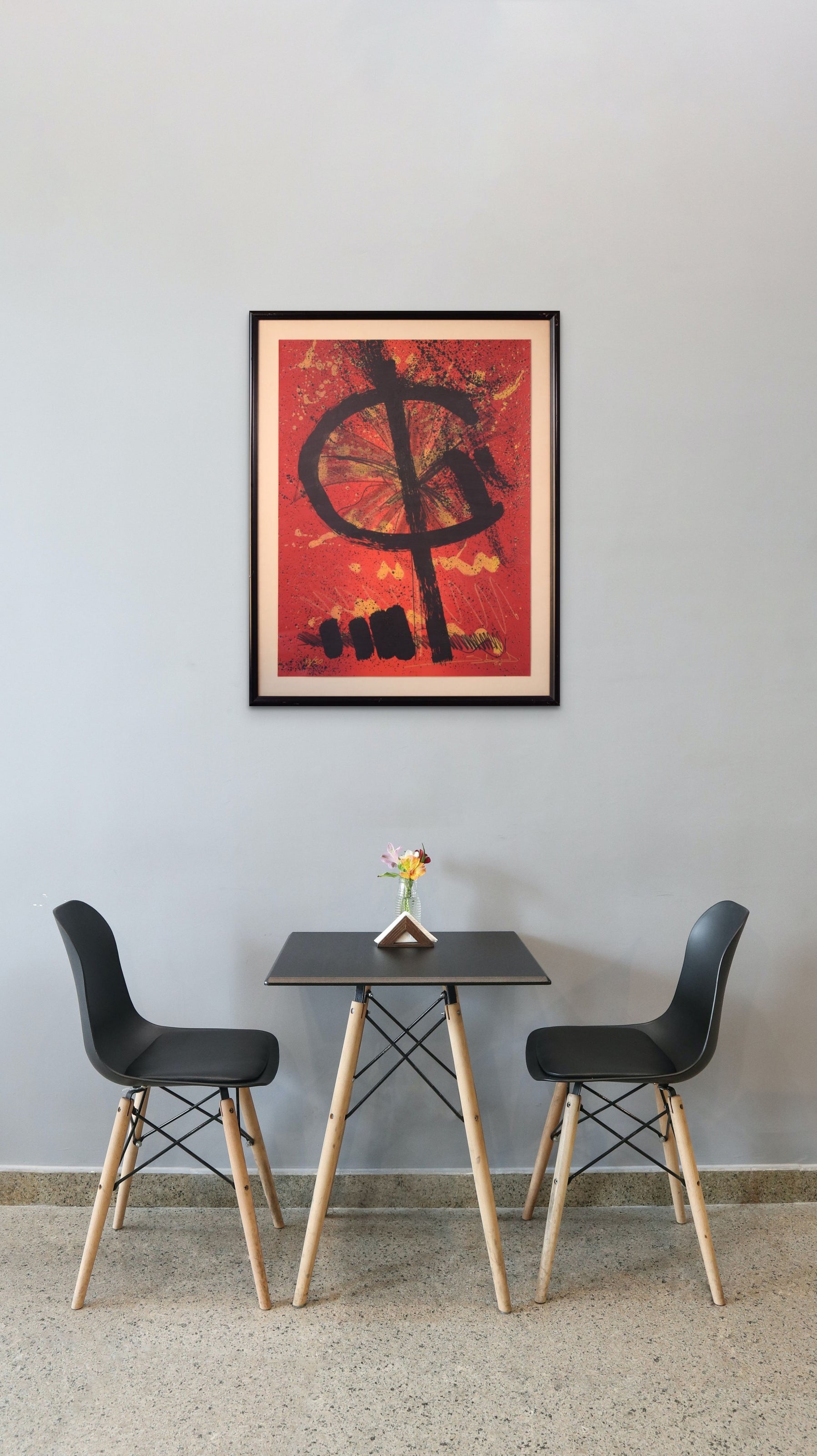 Artwork by Unknown, Limited Edition - Abstract Lithograph, Made of Pen and ink 