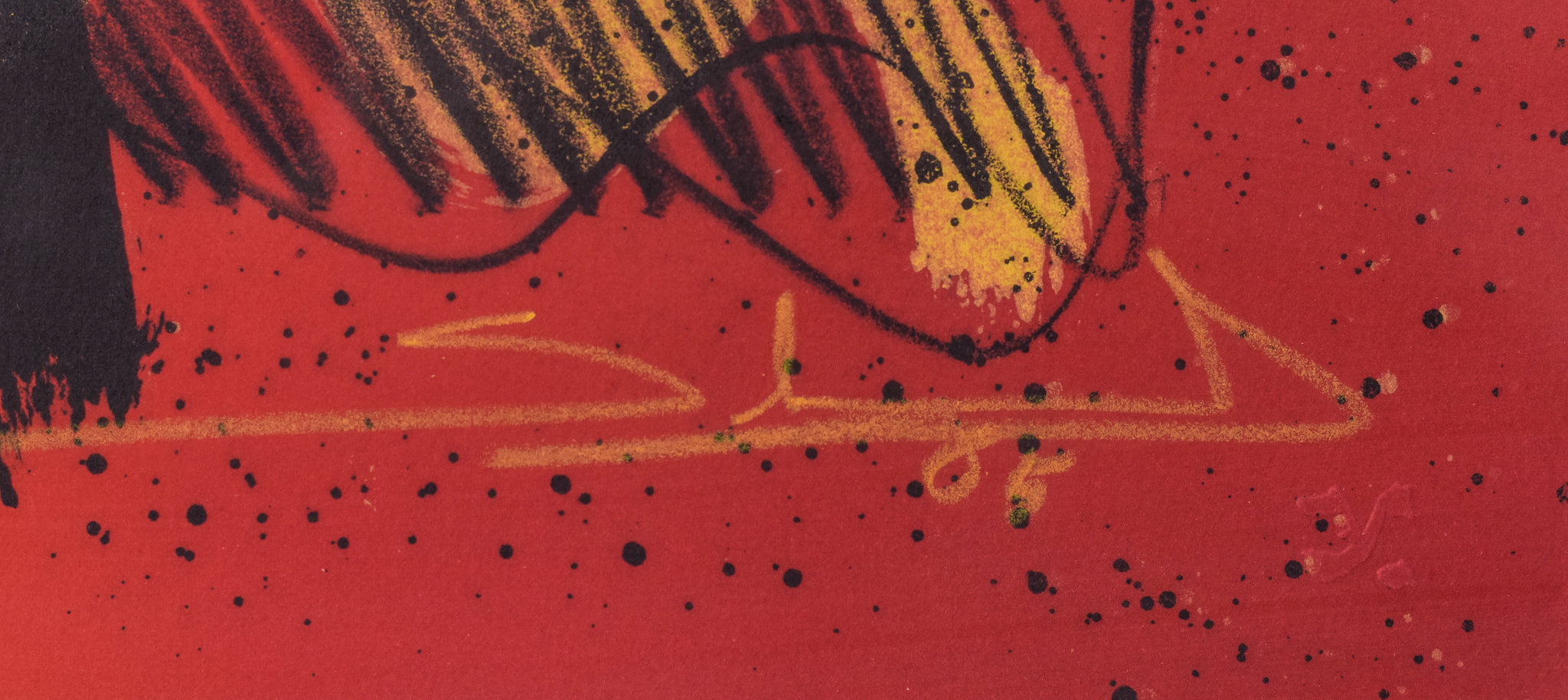 Artwork by Unknown, Limited Edition - Abstract Lithograph, Made of Pen and ink 