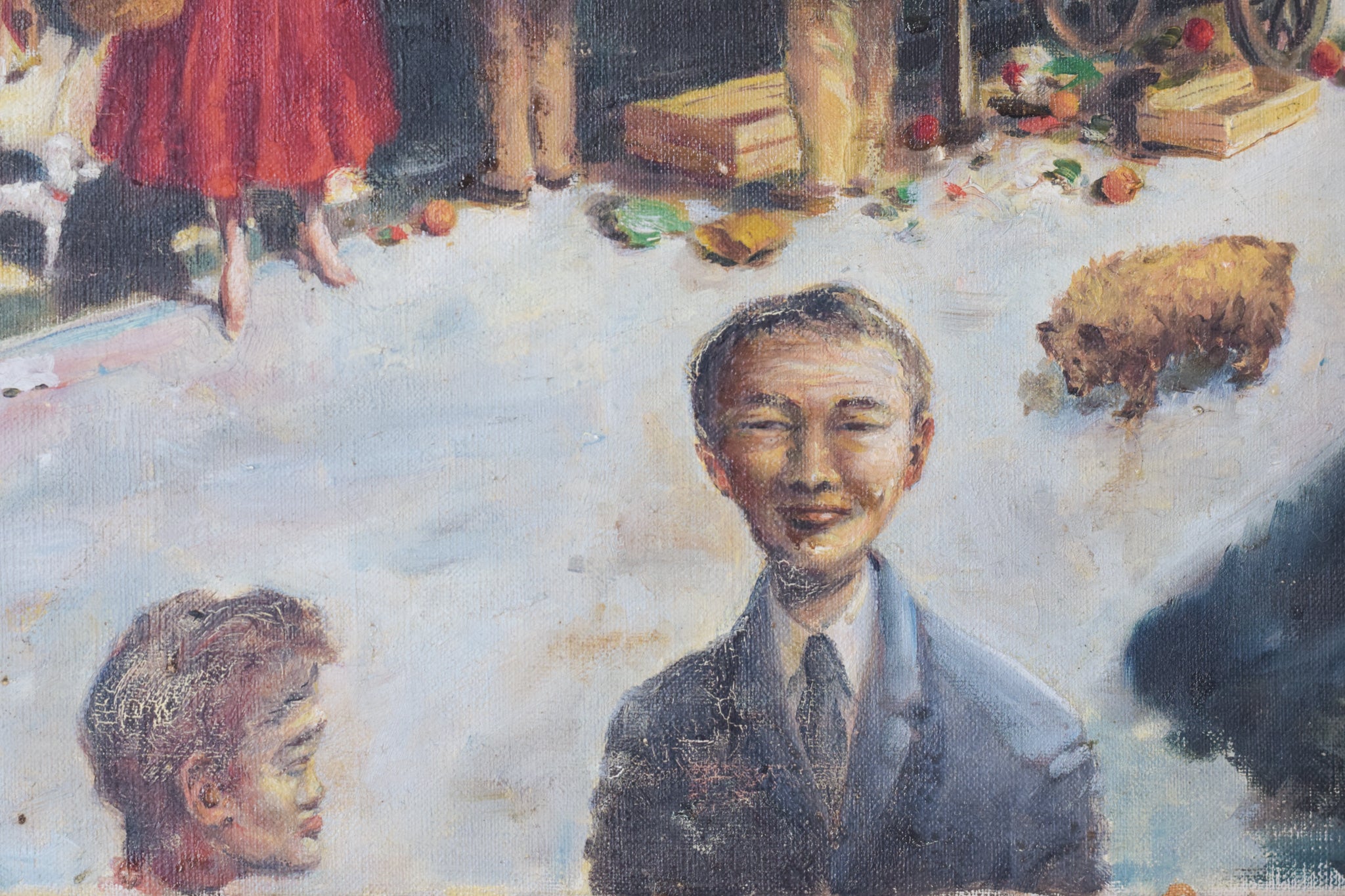 Artwork by Unknown, Market Day, Made of Oil on canvas 