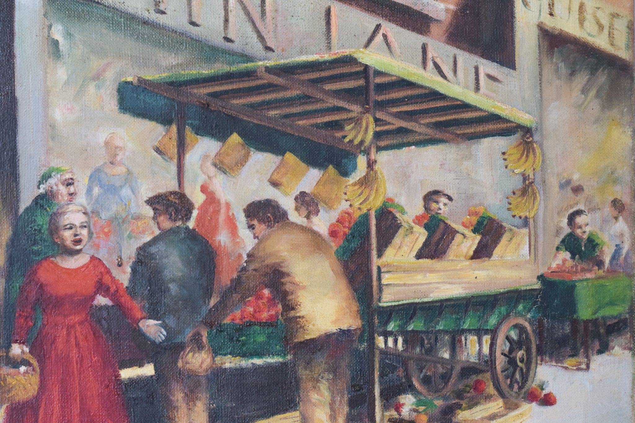 Artwork by Unknown, Market Day, Made of Oil on canvas 