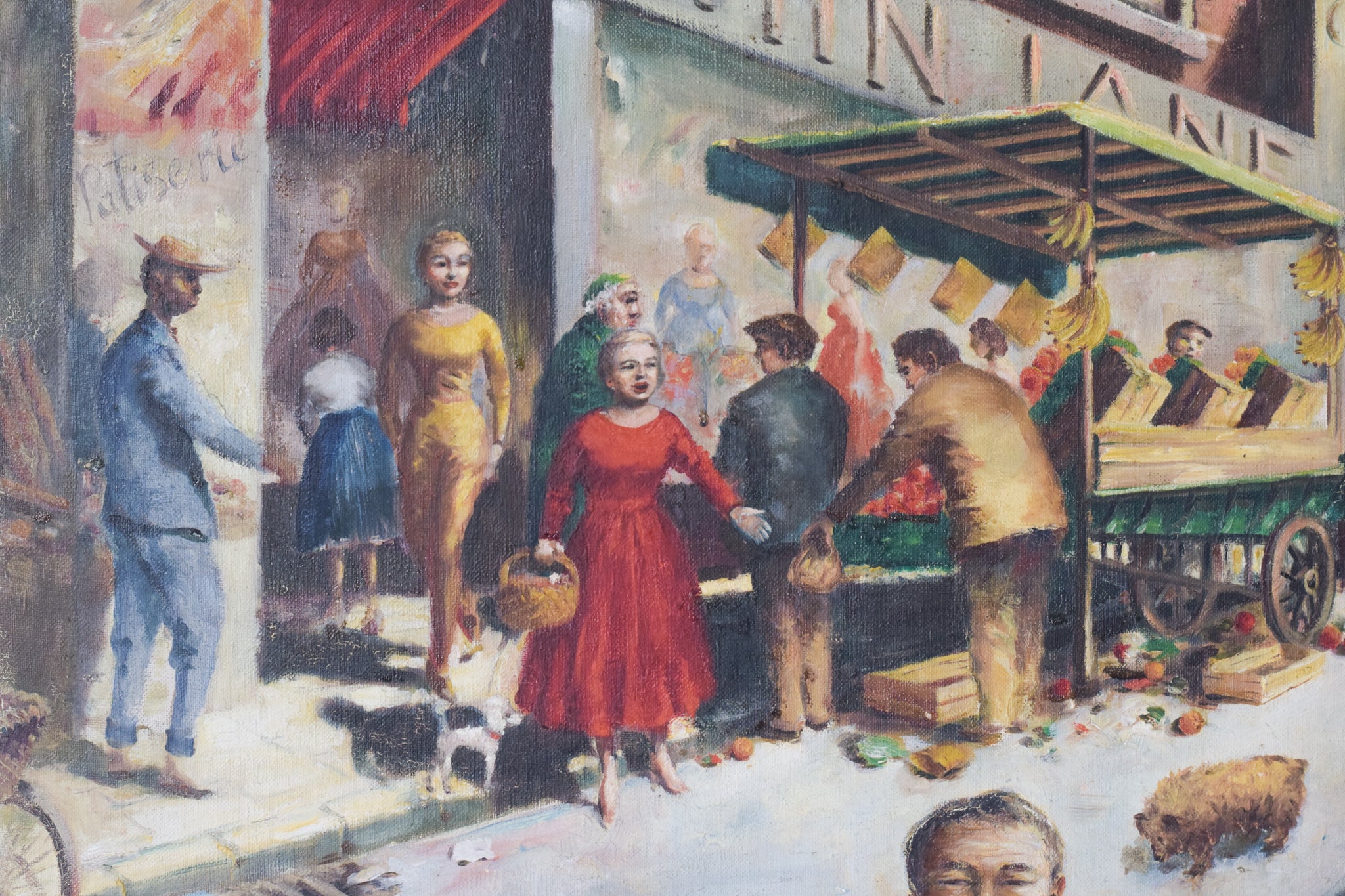 Artwork by Unknown, Market Day, Made of Oil on canvas 