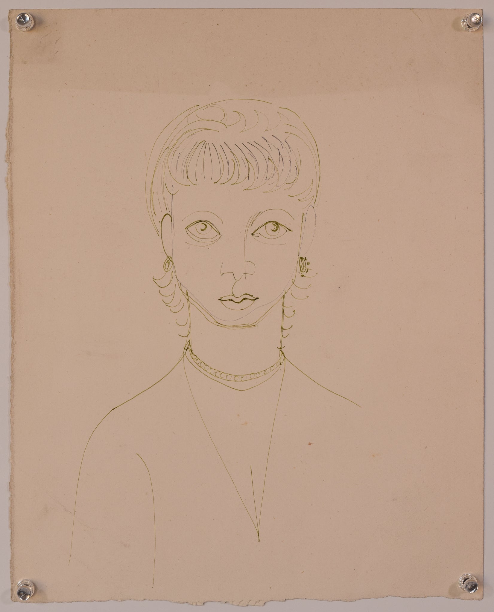 Minimalist Study of a Lady by Unknown, circa 20th century