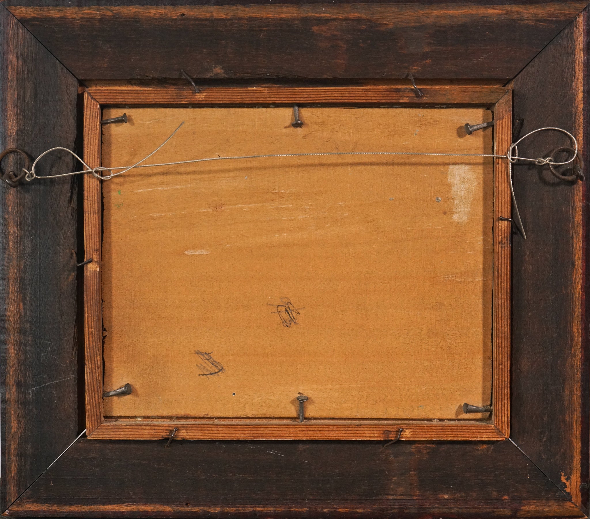 A painting of a mountain and a painting of the same mountain.