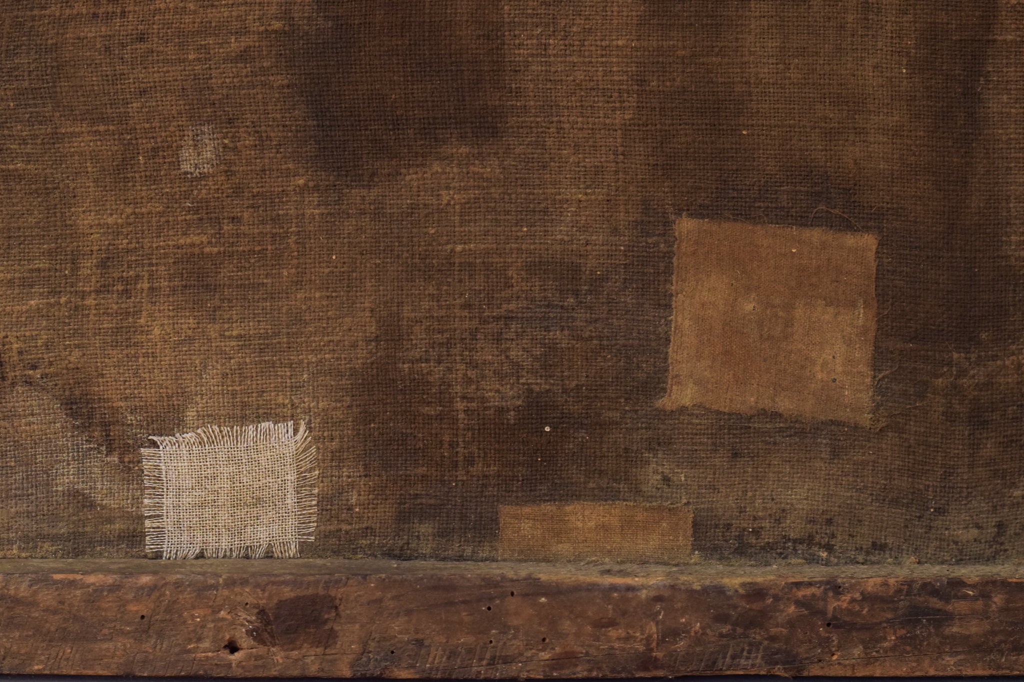 A painting of a nativity scene with the birth of Jesus.