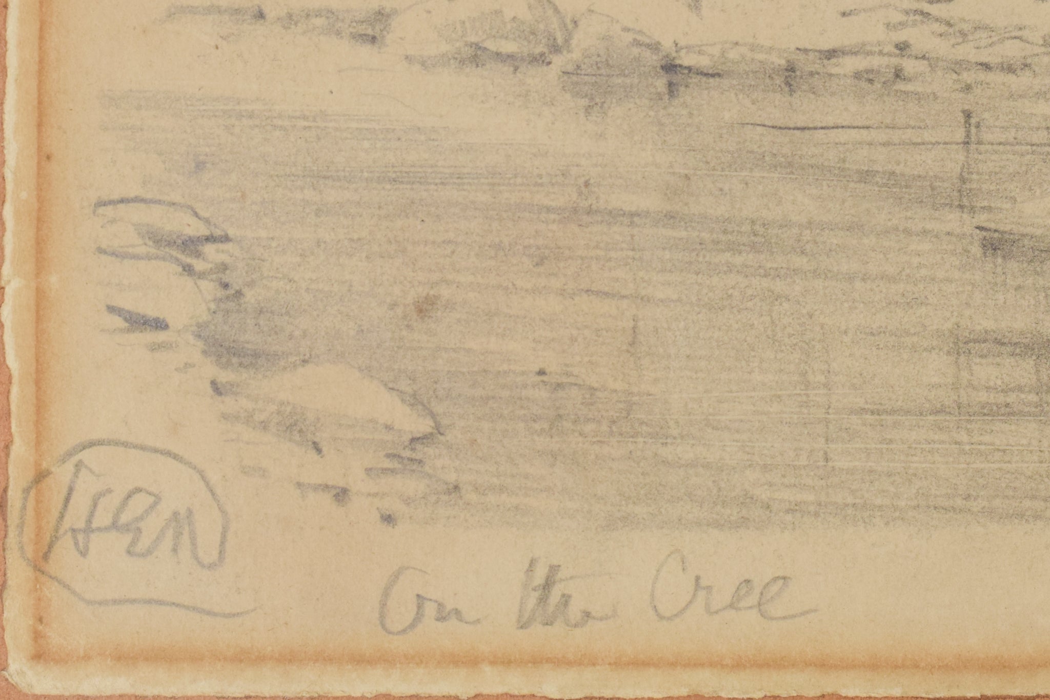 Artwork by Unknown, On The Cree, Made of Graphite on paper 