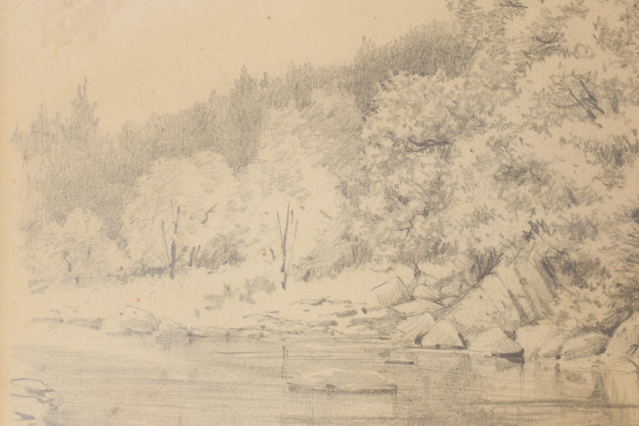 Artwork by Unknown, On The Cree, Made of Graphite on paper 