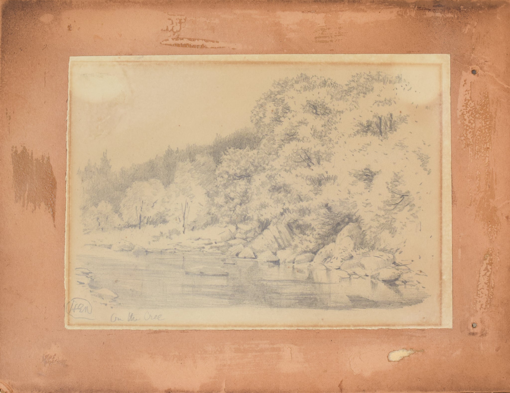 Artwork by Unknown, On The Cree, Made of Graphite on paper 