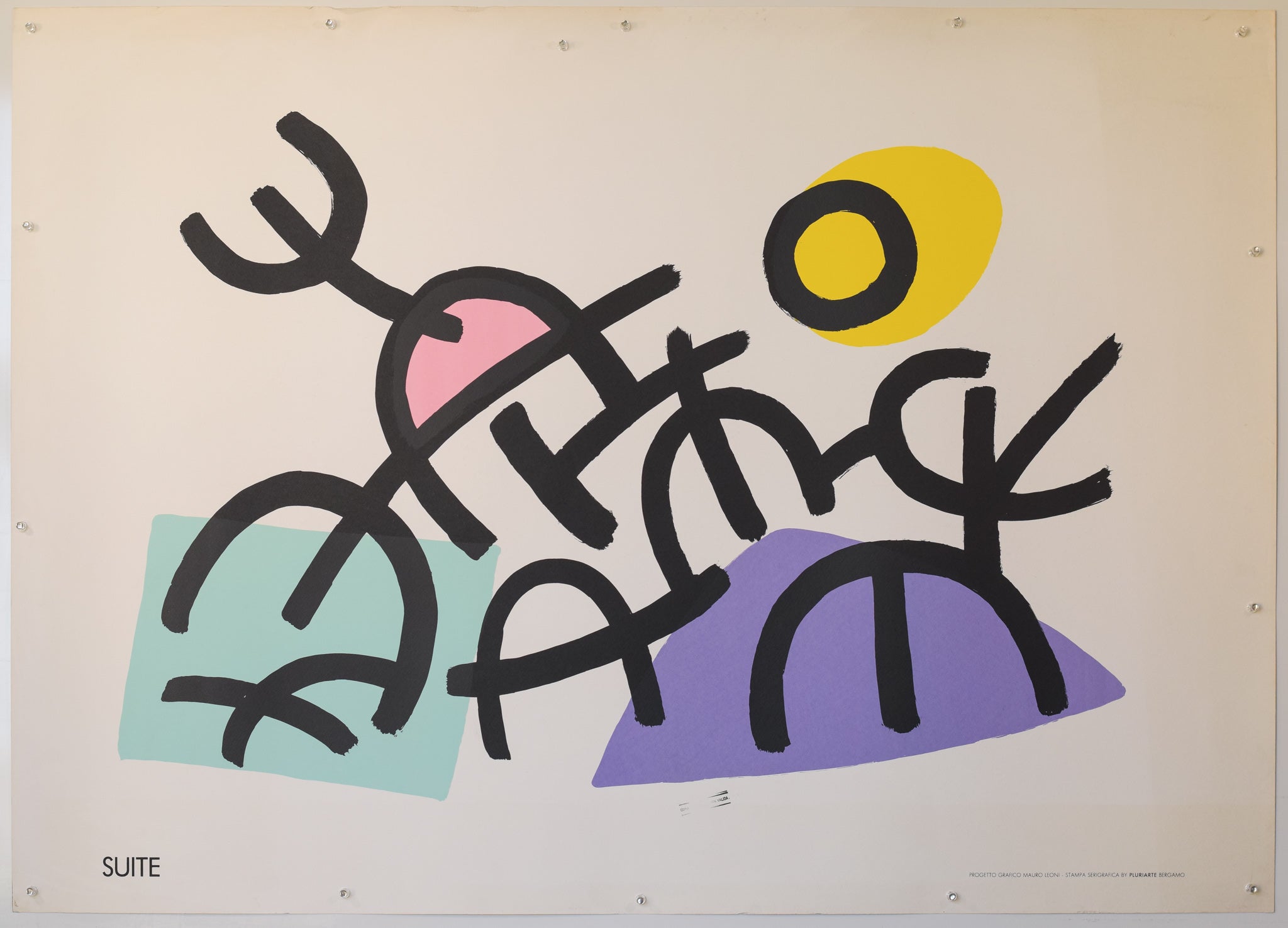 Artwork by Unknown, Original Large Lithograph - Modernist Artists Exhibition Posters - 14 Posters, Made of Lithograph 