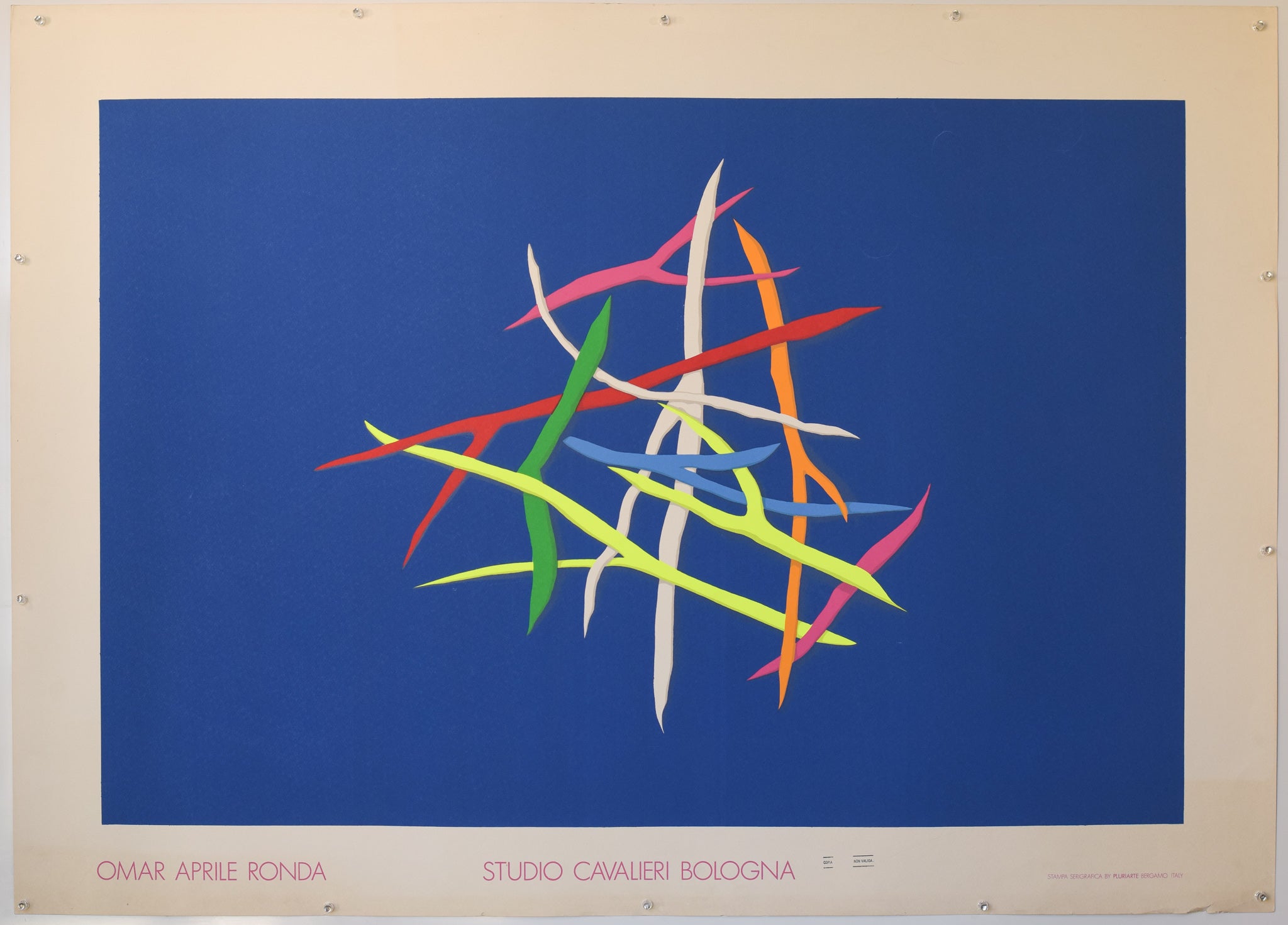 Artwork by Unknown, Original Large Lithograph - Modernist Artists Exhibition Posters - 14 Posters, Made of Lithograph 