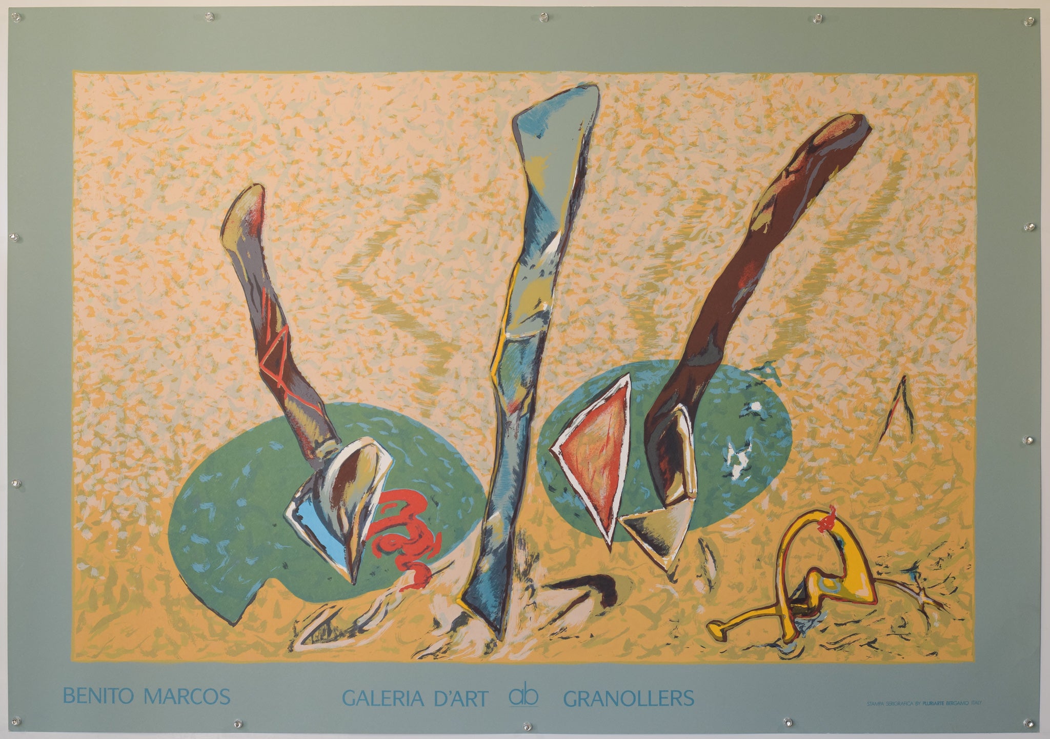 Artwork by Unknown, Original Large Lithograph - Modernist Artists Exhibition Posters - 14 Posters, Made of Lithograph 