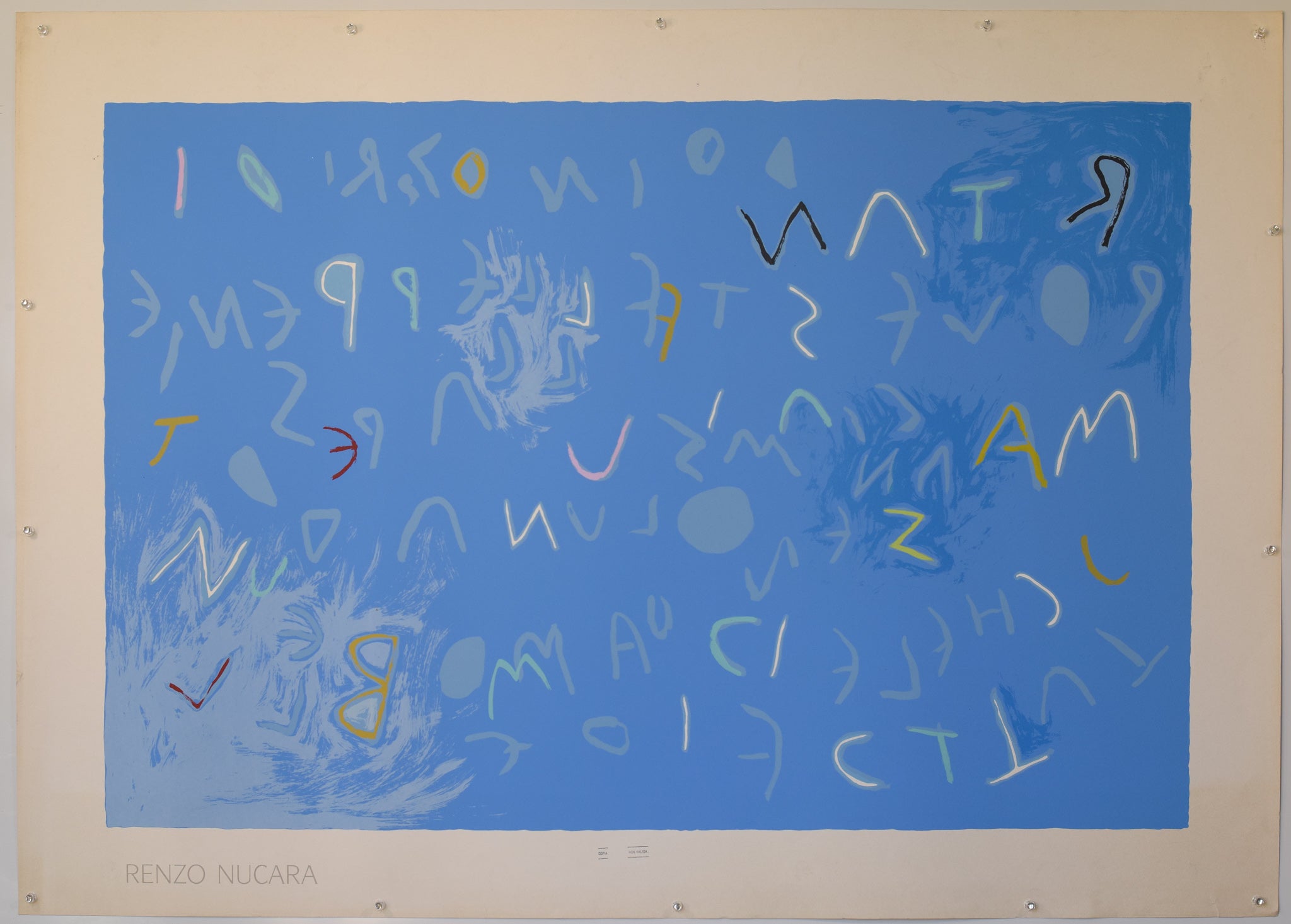 Artwork by Unknown, Original Large Lithograph - Modernist Artists Exhibition Posters - 14 Posters, Made of Lithograph 