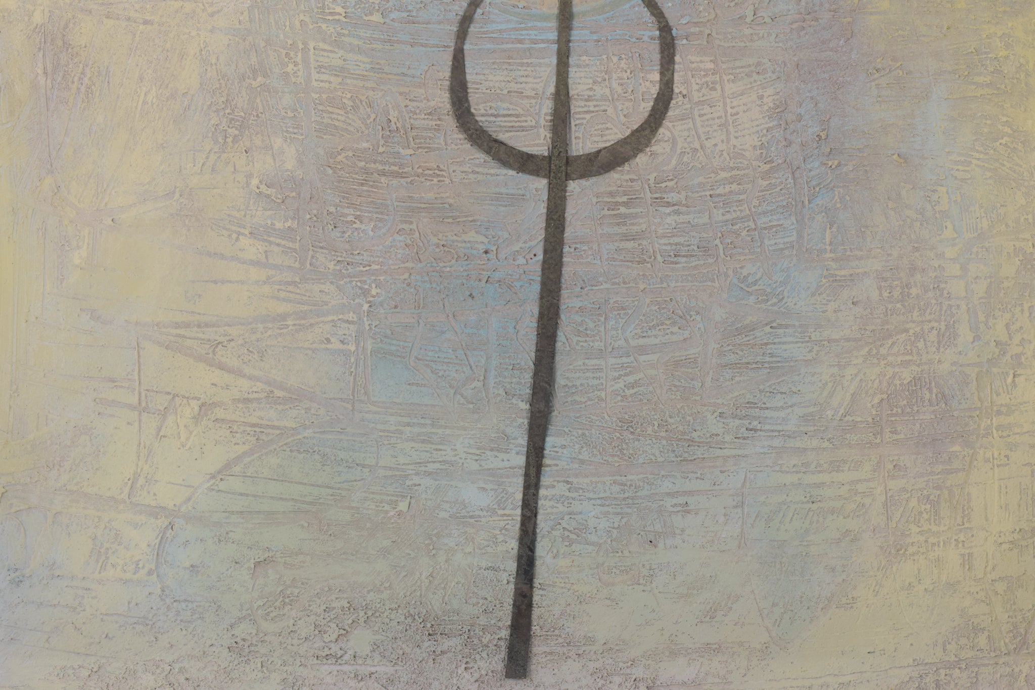 Artwork by Unknown, Painting with Cross, Made of Acrylic 