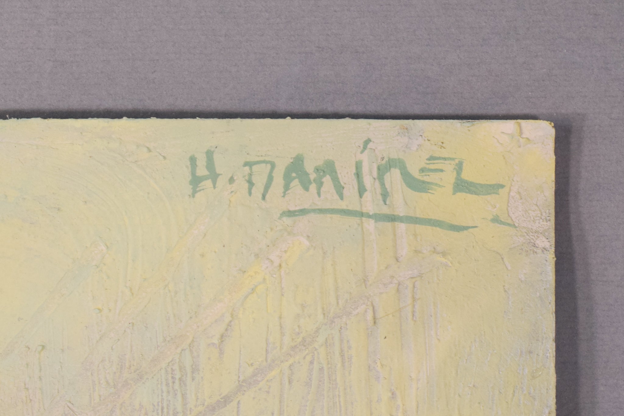 Artwork by Unknown, Painting with Cross, Made of Acrylic 