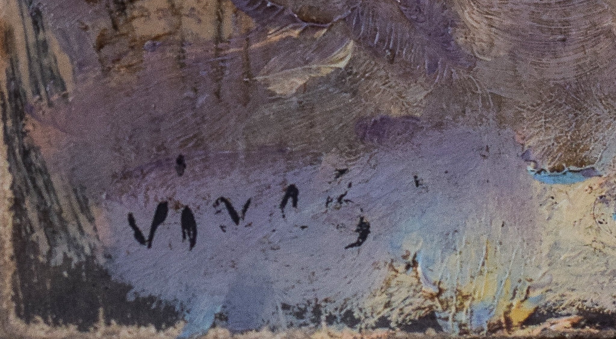 Two paintings of a bullfight and a painting of a man riding a horse.