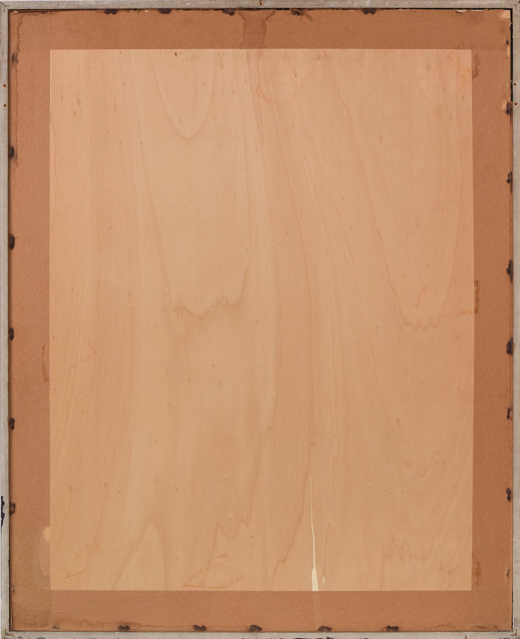 Two paintings of a landscape with a large rock in the middle of it.