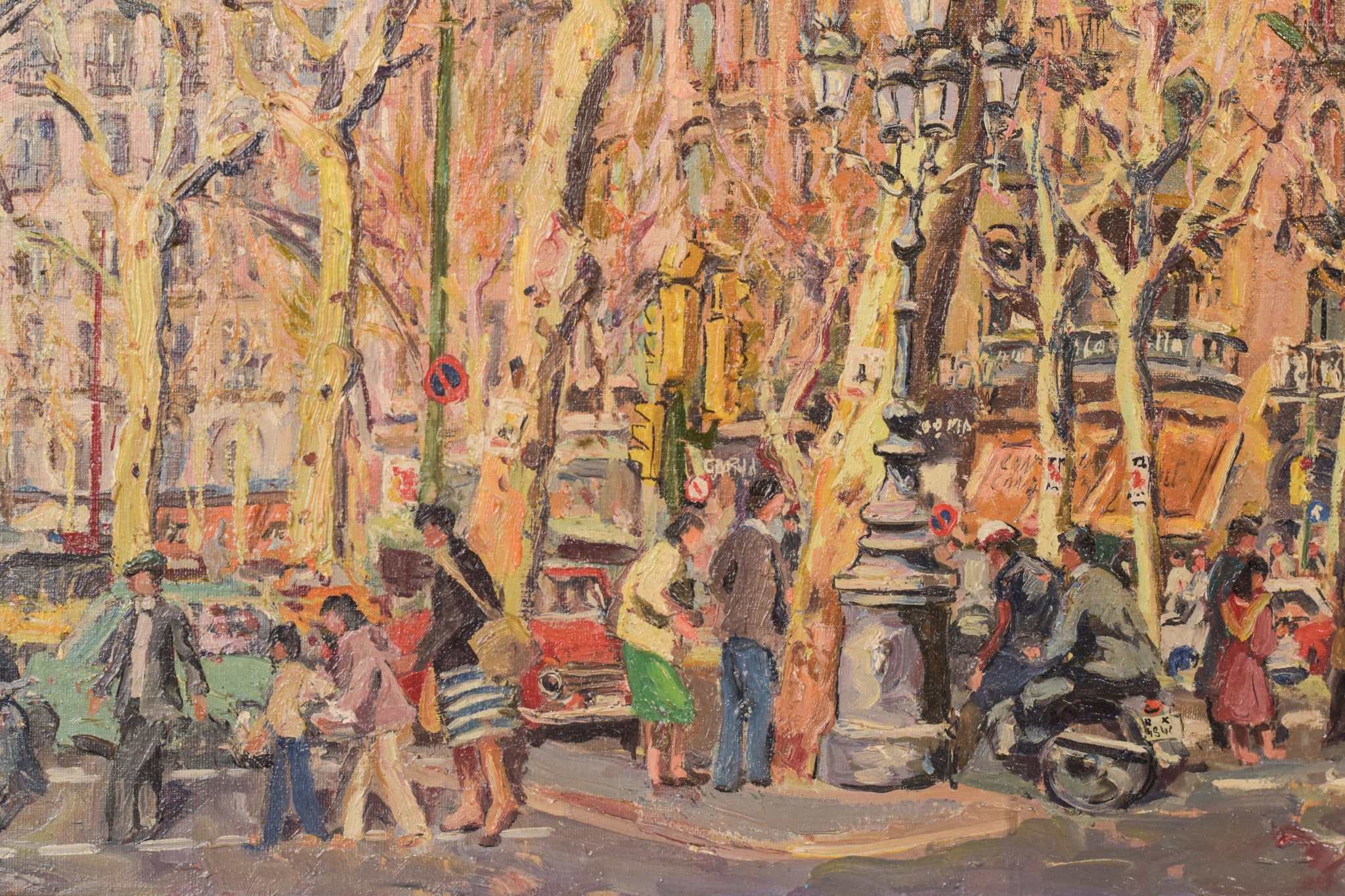 Artwork by Unknown, Passeig de Gràcia. Plaça de Catalunya, Made of Oil on canvas 