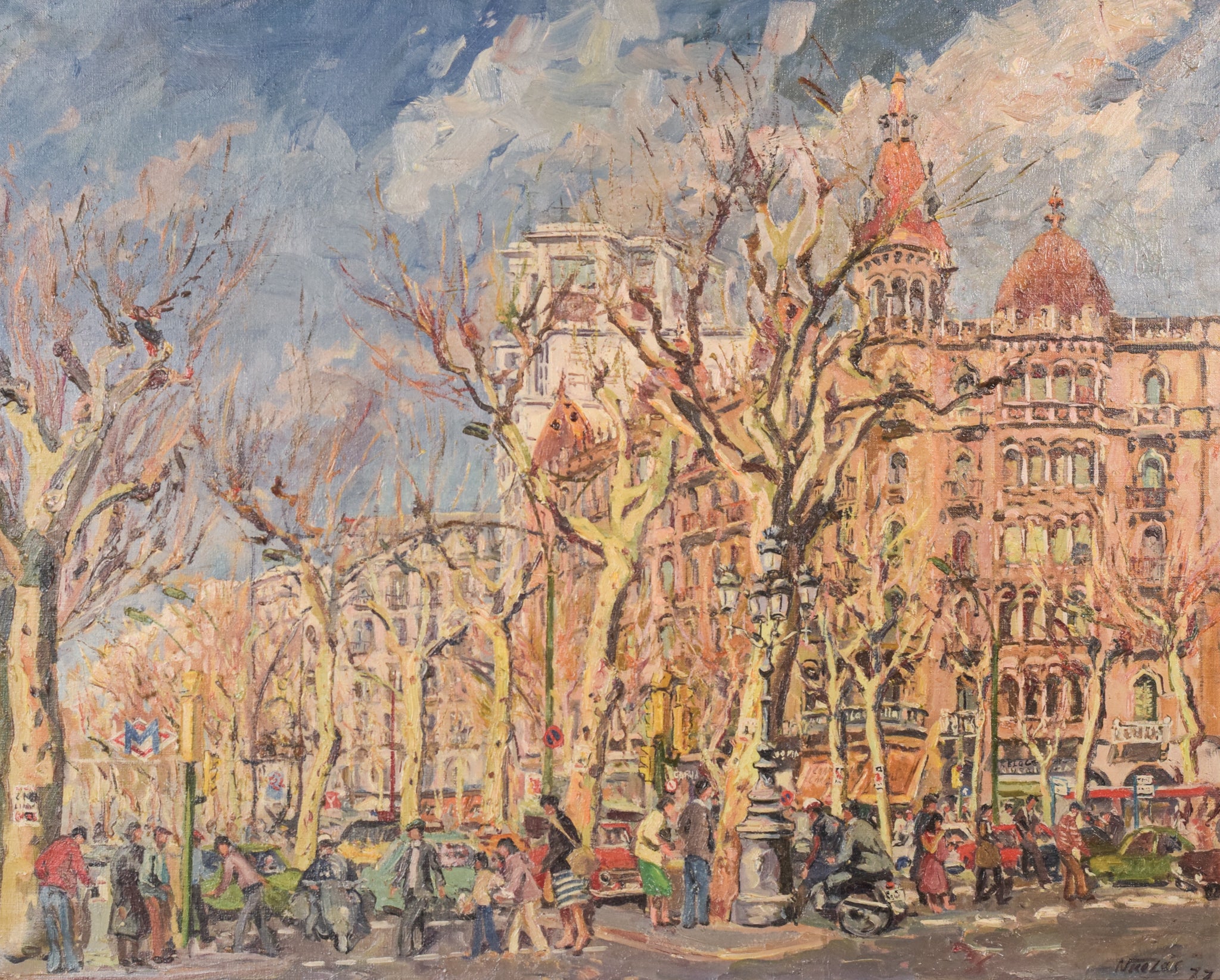 Passeig de Gràcia. Plaça de Catalunya by , 1977