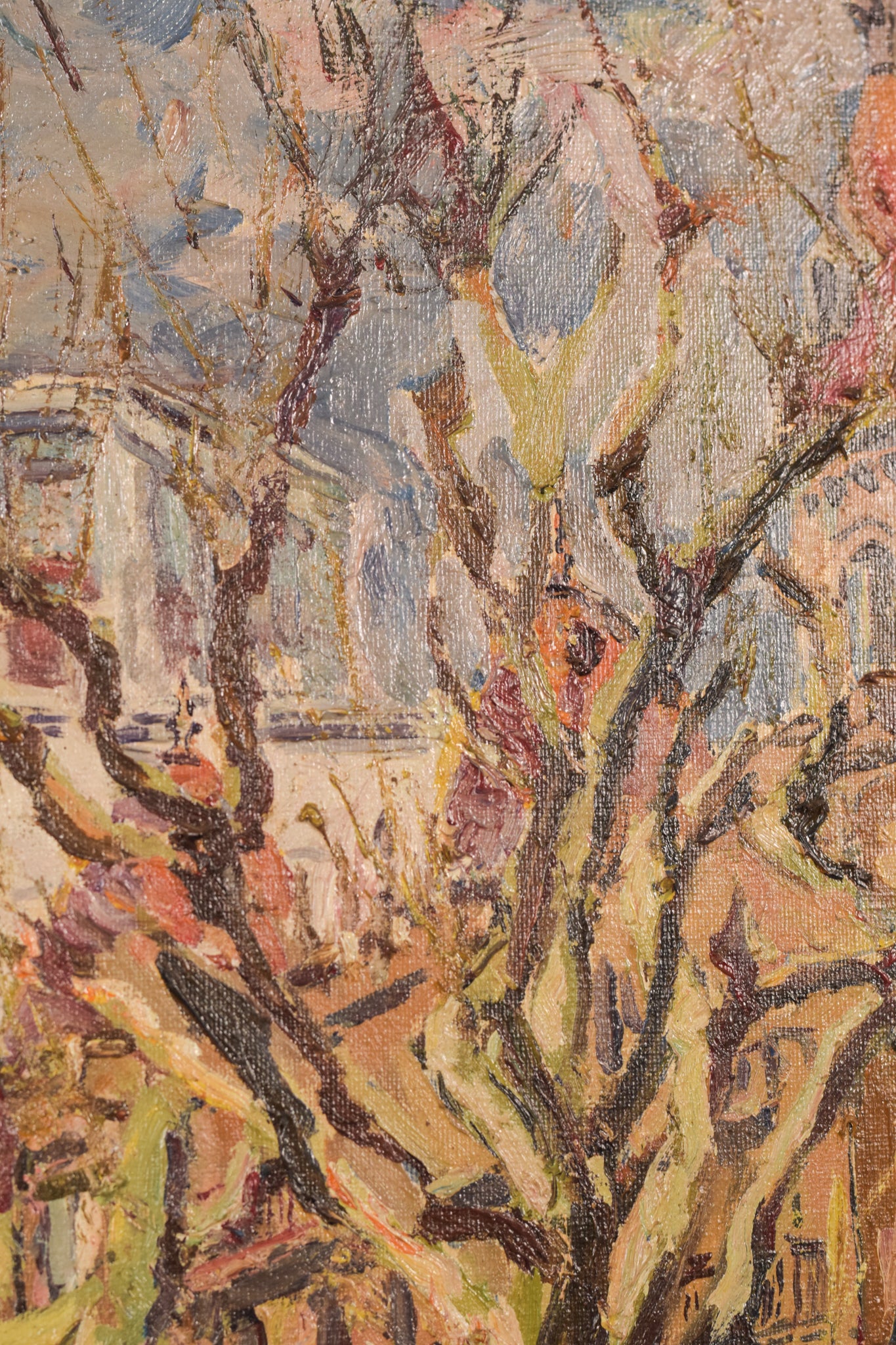 Artwork by Unknown, Passeig de Gràcia. Plaça de Catalunya, Made of Oil on canvas 