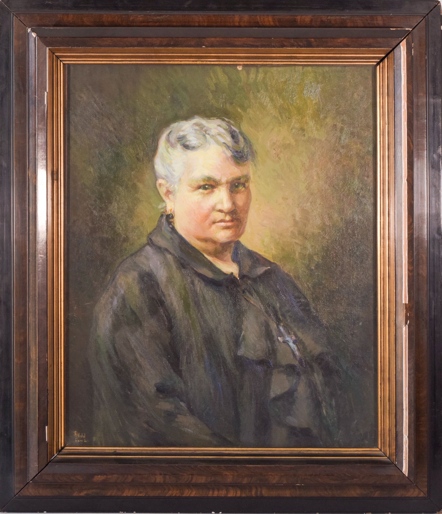 Artwork by Unknown, Portrait of a Lady, Made of Oil on canvas 