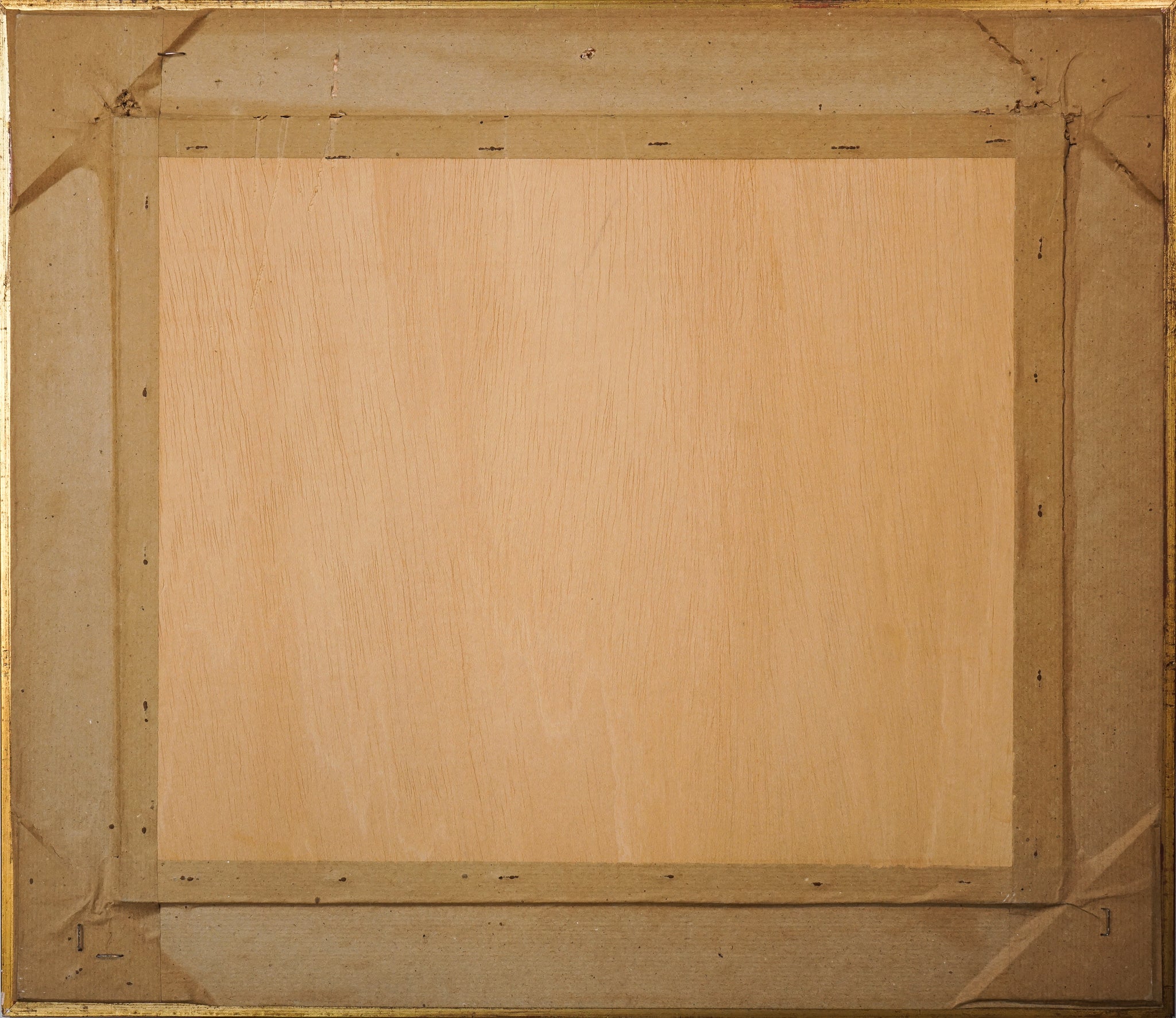 A painting of a landscape with trees and a church in the background.