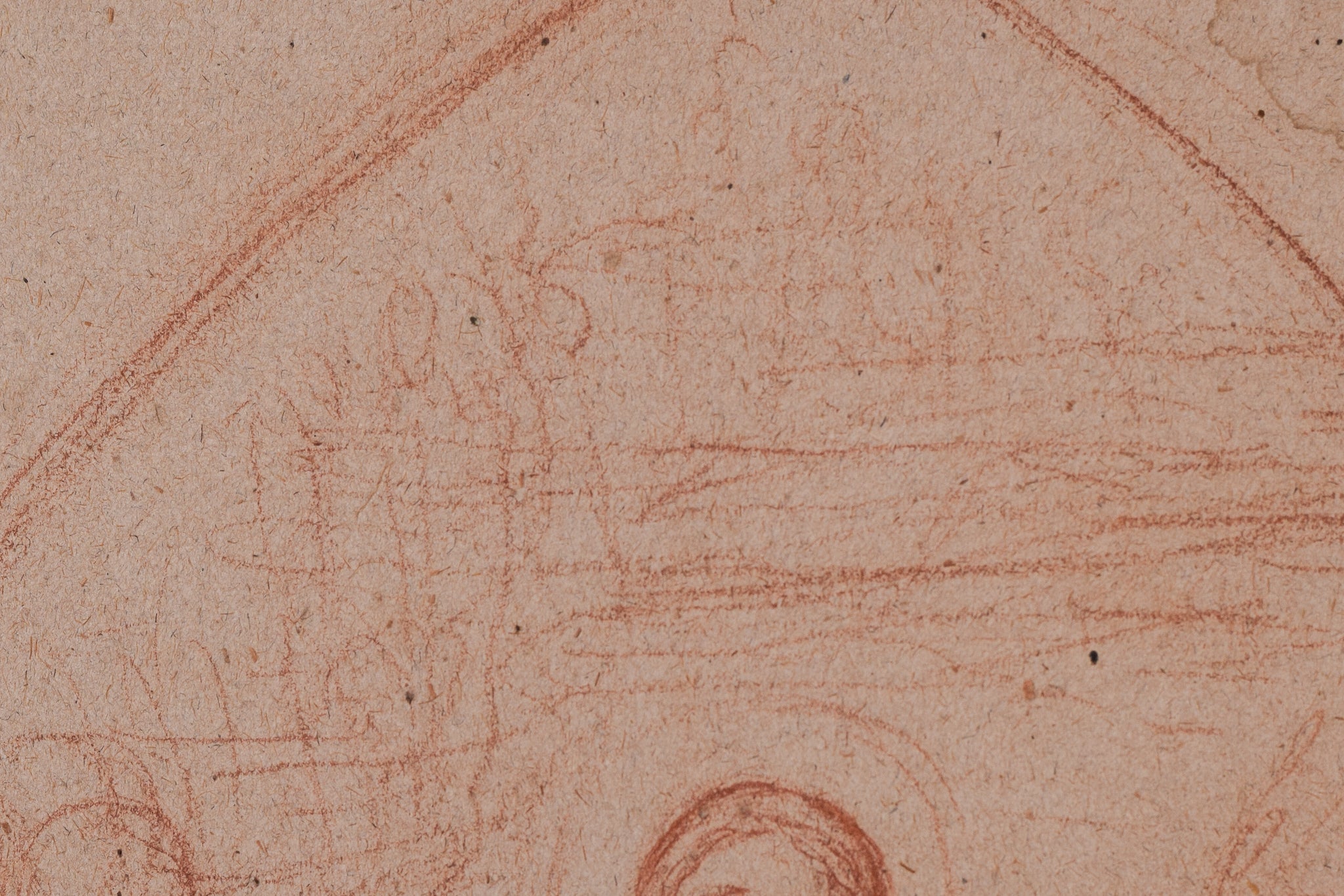 A drawing of a woman standing in front of a group of people.