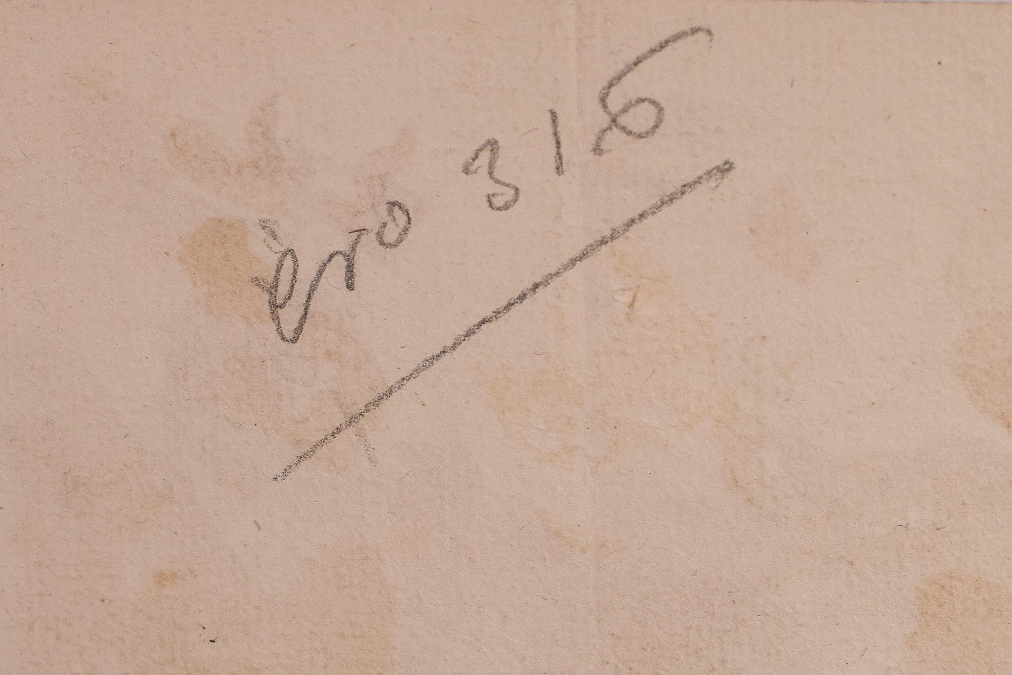 A drawing of a man kneeling down next to a dog.