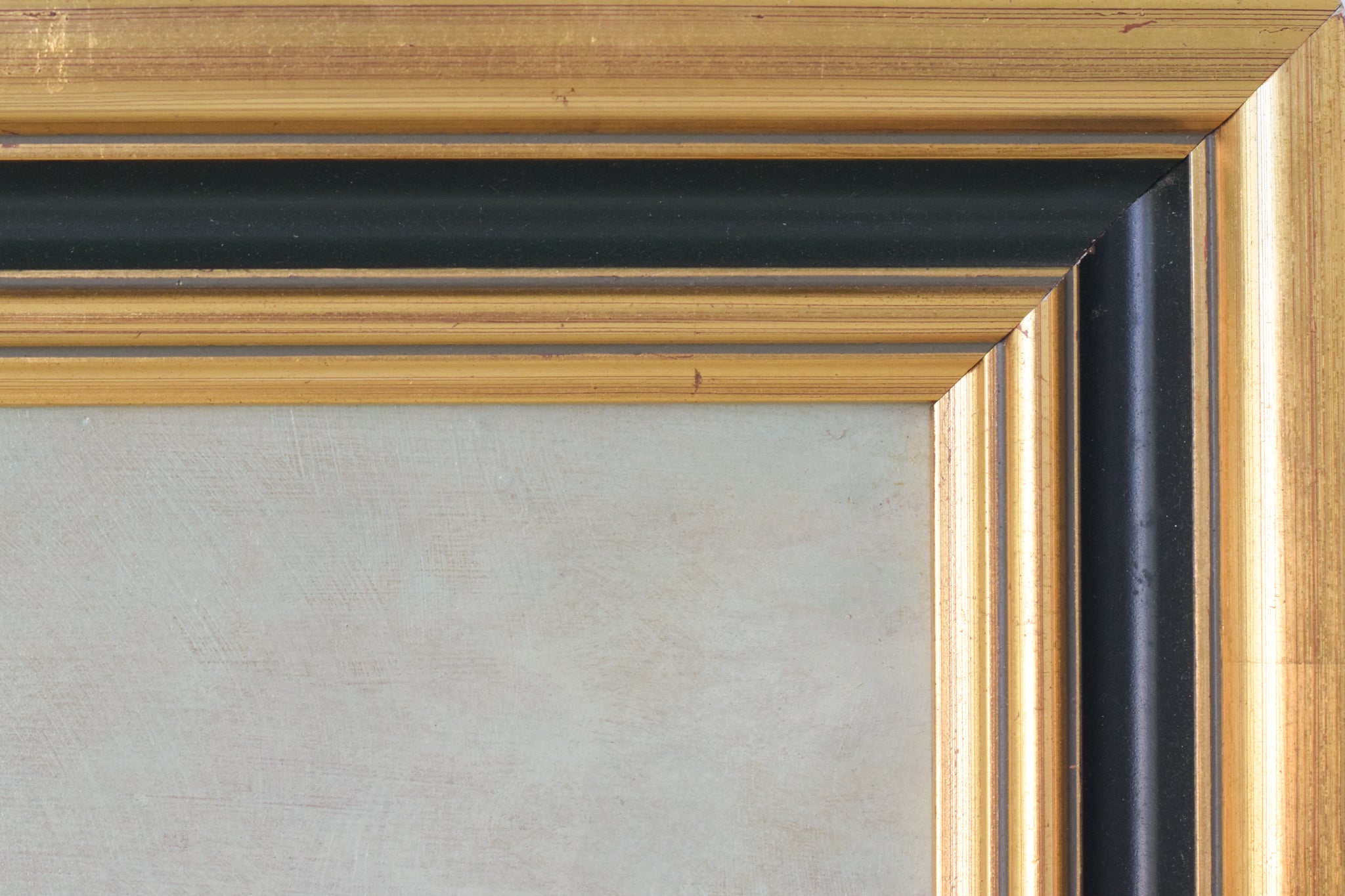 A painting of an old house in the middle of a field.